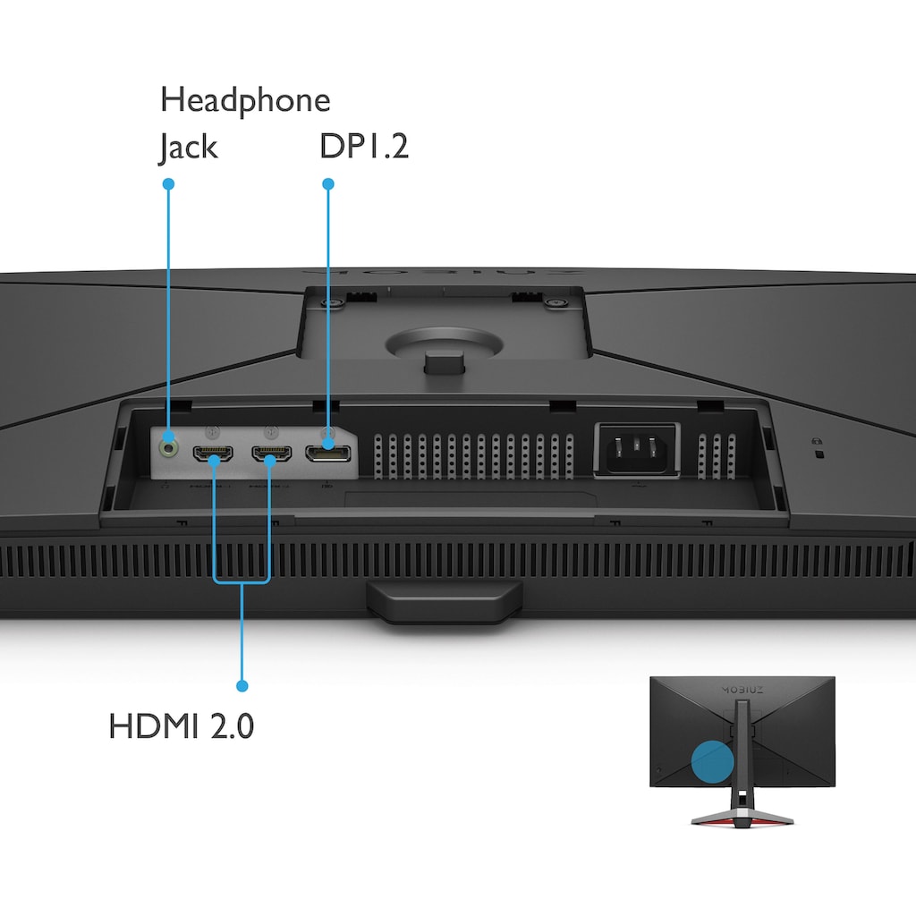BenQ Gaming-Monitor »MOBIUZ EX2710«, 68,6 cm/27 Zoll, 1920 x 1080 px, Full HD, 1 ms Reaktionszeit, 144 Hz