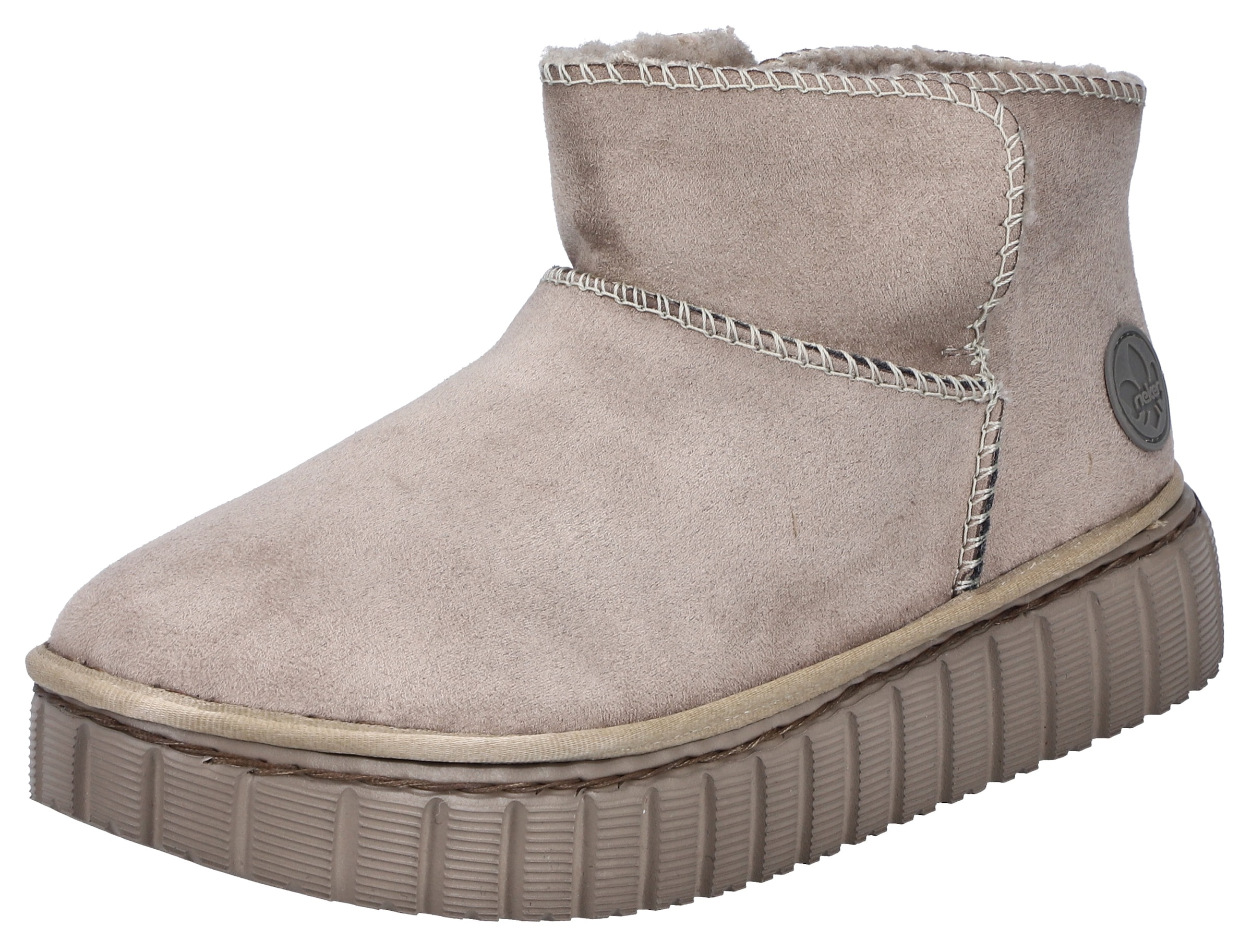 Winterboots, Schlupfboots, Stiefelette mit modischer Plateausohle