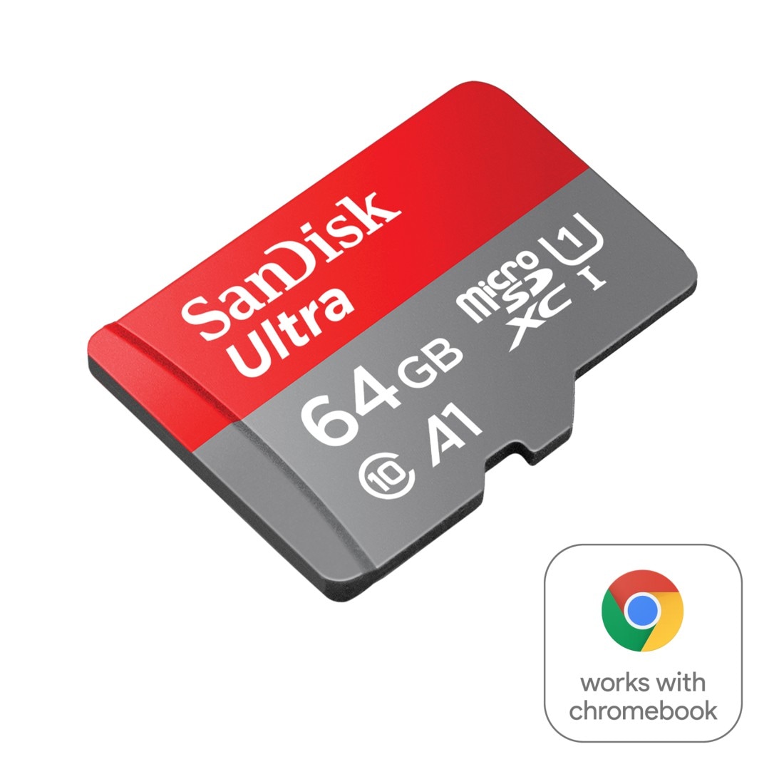 Sandisk Speicherkarte »microSDXC Ultra, + SD-Adapter für Chromebooks«, (Class 10 140 MB/s Lesegeschwindigkeit)