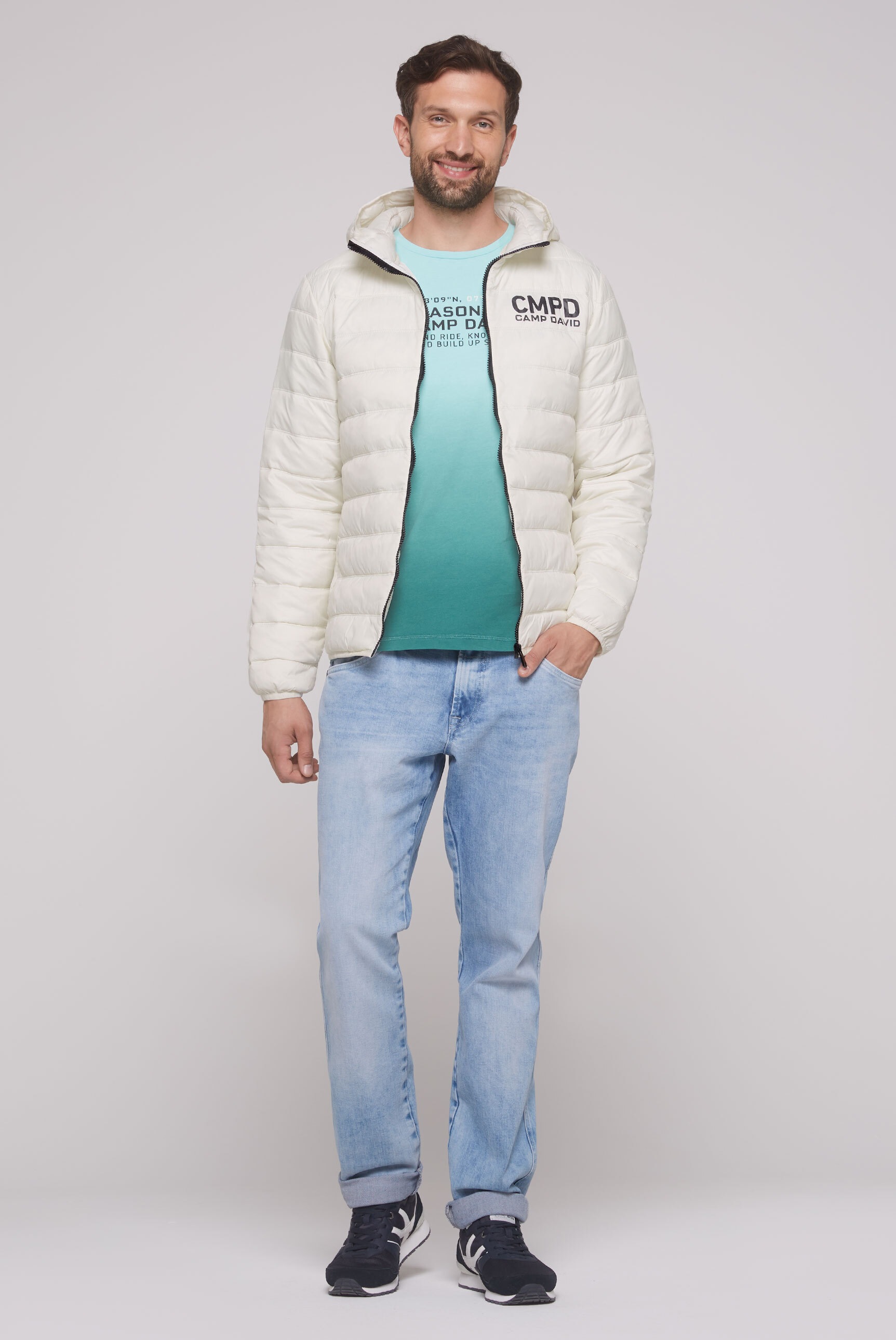 CAMP DAVID Outdoorjacke, mit Kapuze, mit Innentaschen