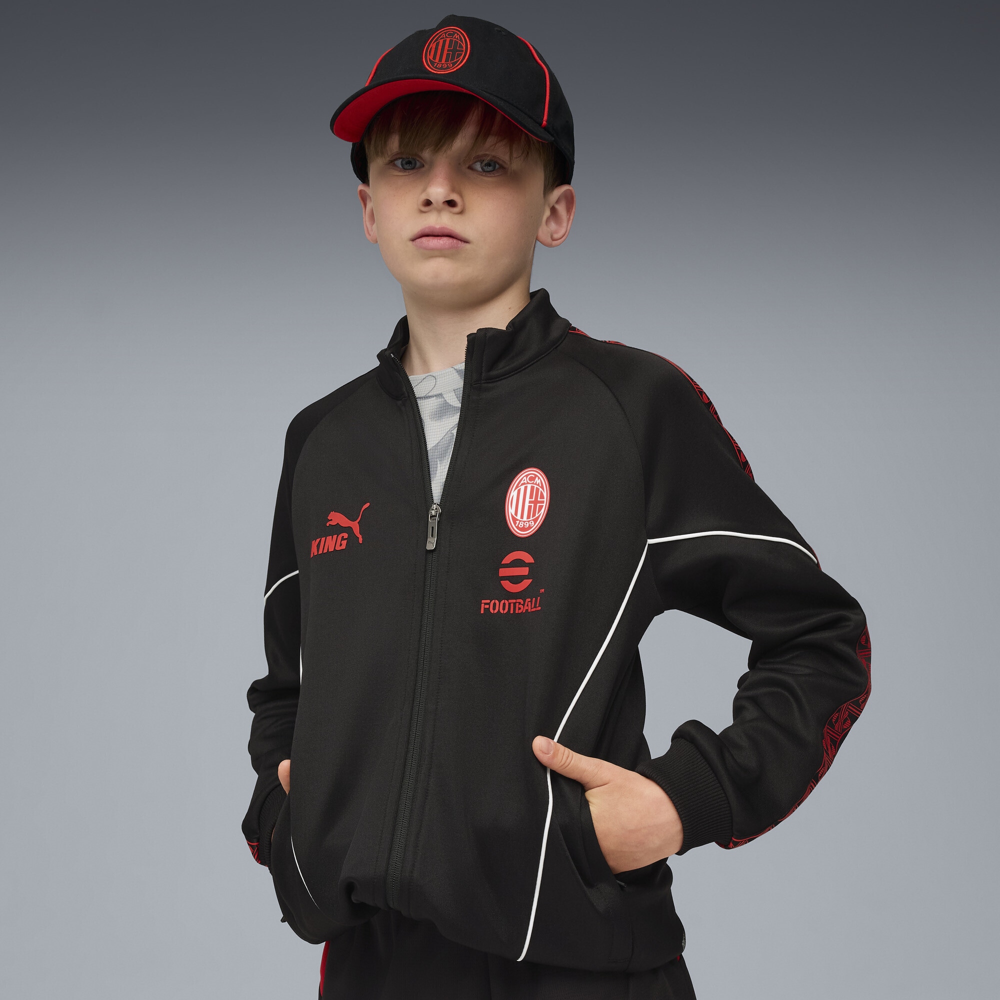 PUMA Sweatjacke »AC Milan KING Anthem Jacke Jugendliche«
