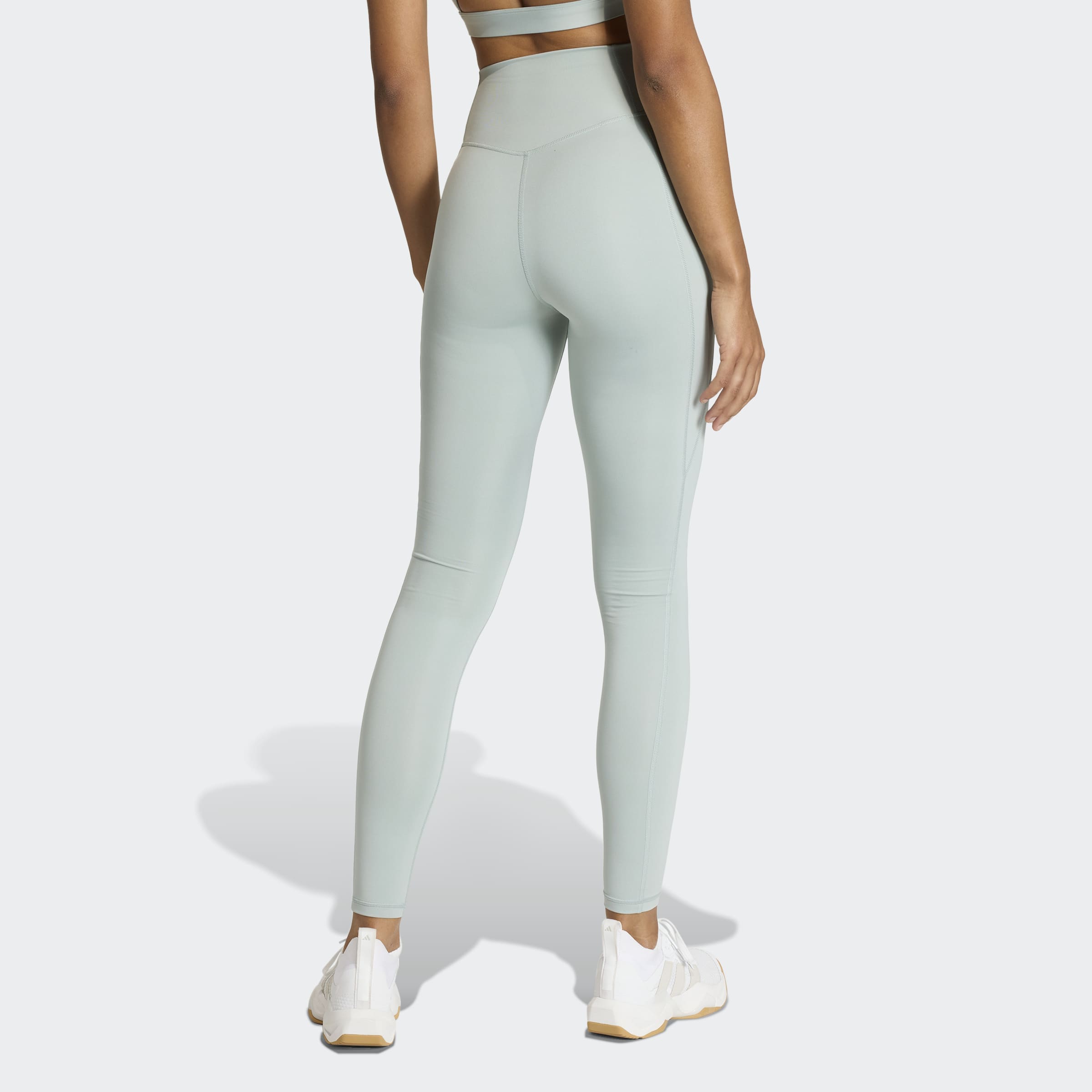 adidas Performance Trainingstights »OPTIMÉ ESSENTIALS STASH POCKET LEGGINGS, KOMPLETTE LÄNGE«  für Fitness, mit Climacool® Technologie, ohne Verschluss