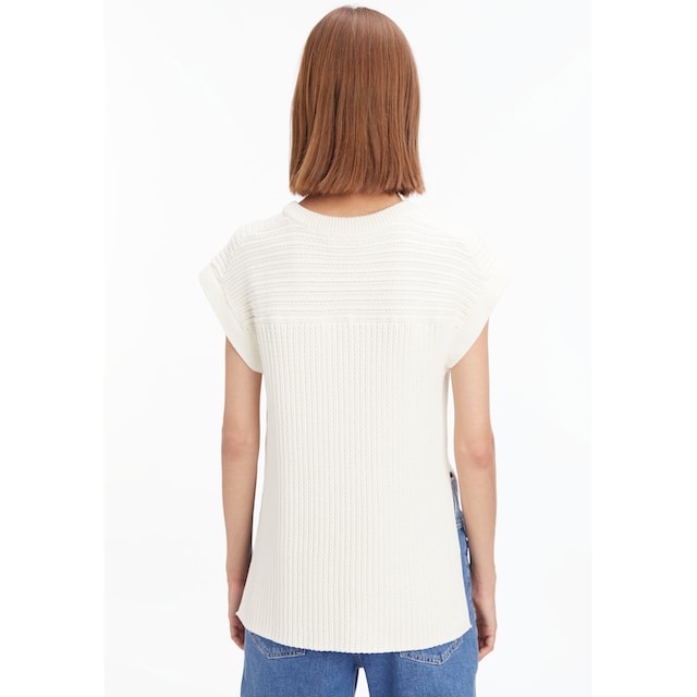 Calvin Klein Strickpullover, mit Rundhalsausschnitt online bestellen | BAUR