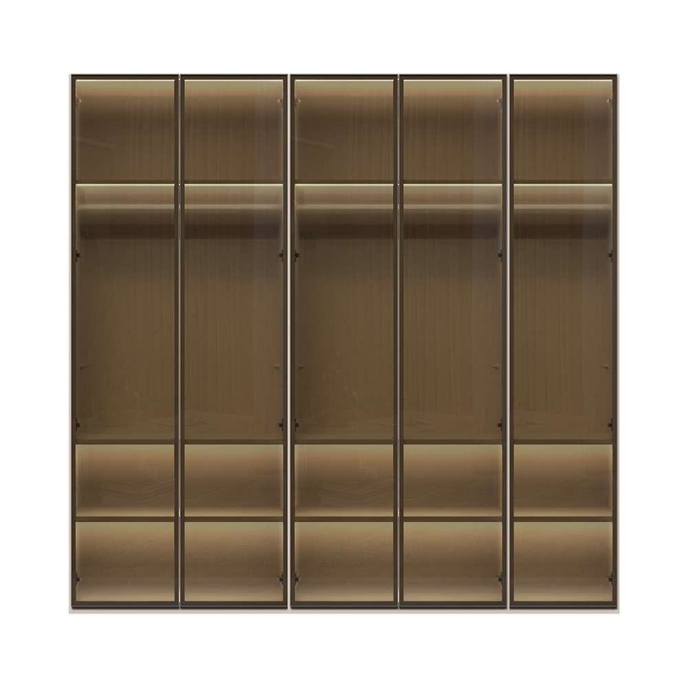 OTTO home Drehtürenschrank "Opera Parsol-Glastüren, LED-Glasbodenbeleuchtun günstig online kaufen