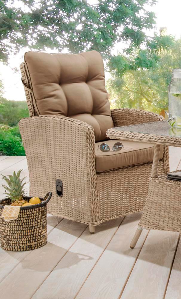 Destiny Gartenlounge-Sessel »MERANO II«, | stufenlos bestellen Rückenlehne Auflagen inkl. verstellbar, BAUR Polyrattan