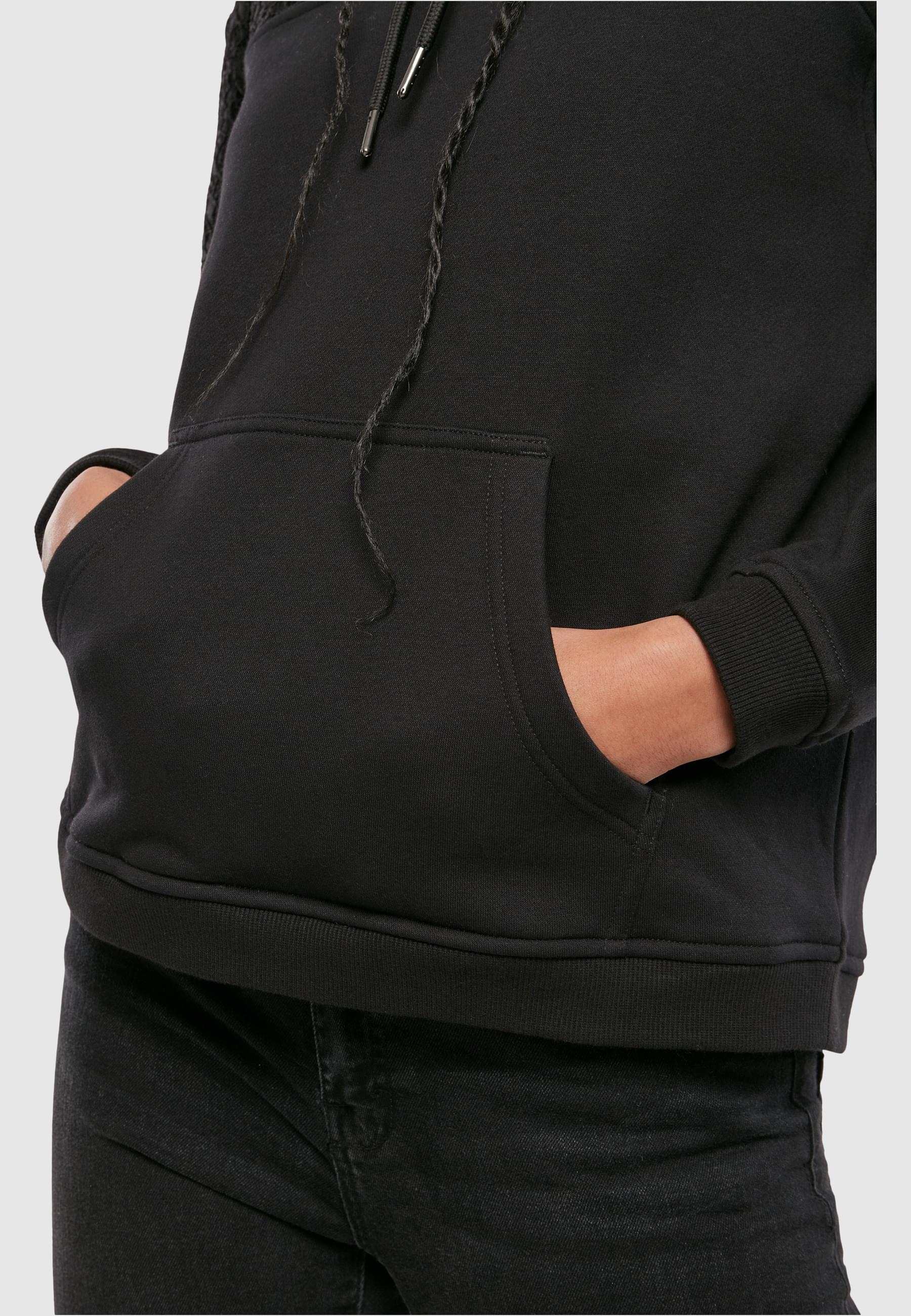 URBAN CLASSICS Kapuzenpullover »Urban Classics Damen Ladies Lace Inset Hoody«, (1 tlg.)