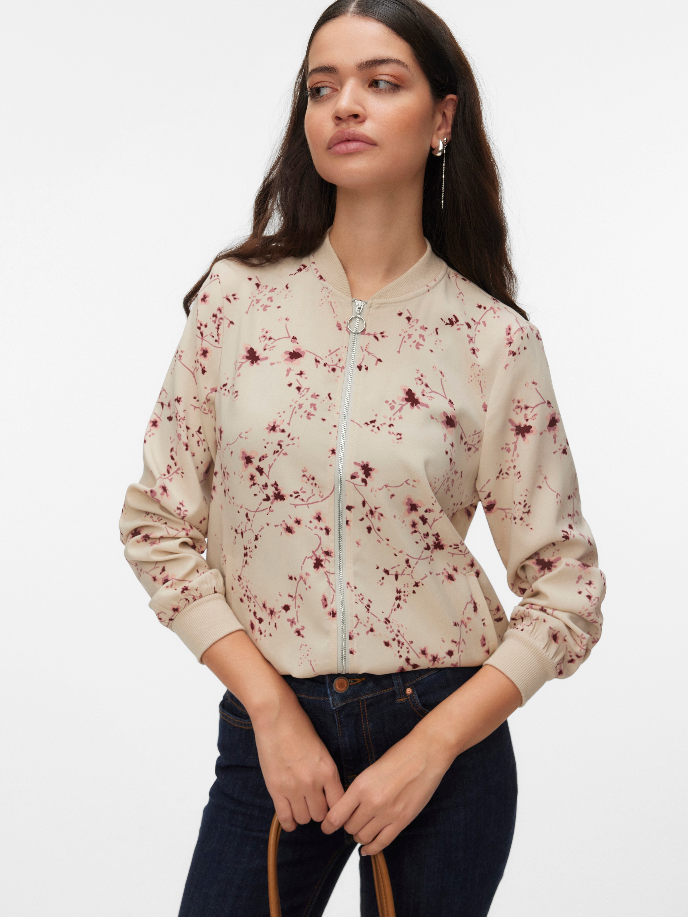 Vero Moda "VMCOCO L/S BOMBER AOP WVN NOOS" Materialmix günstig online kaufen