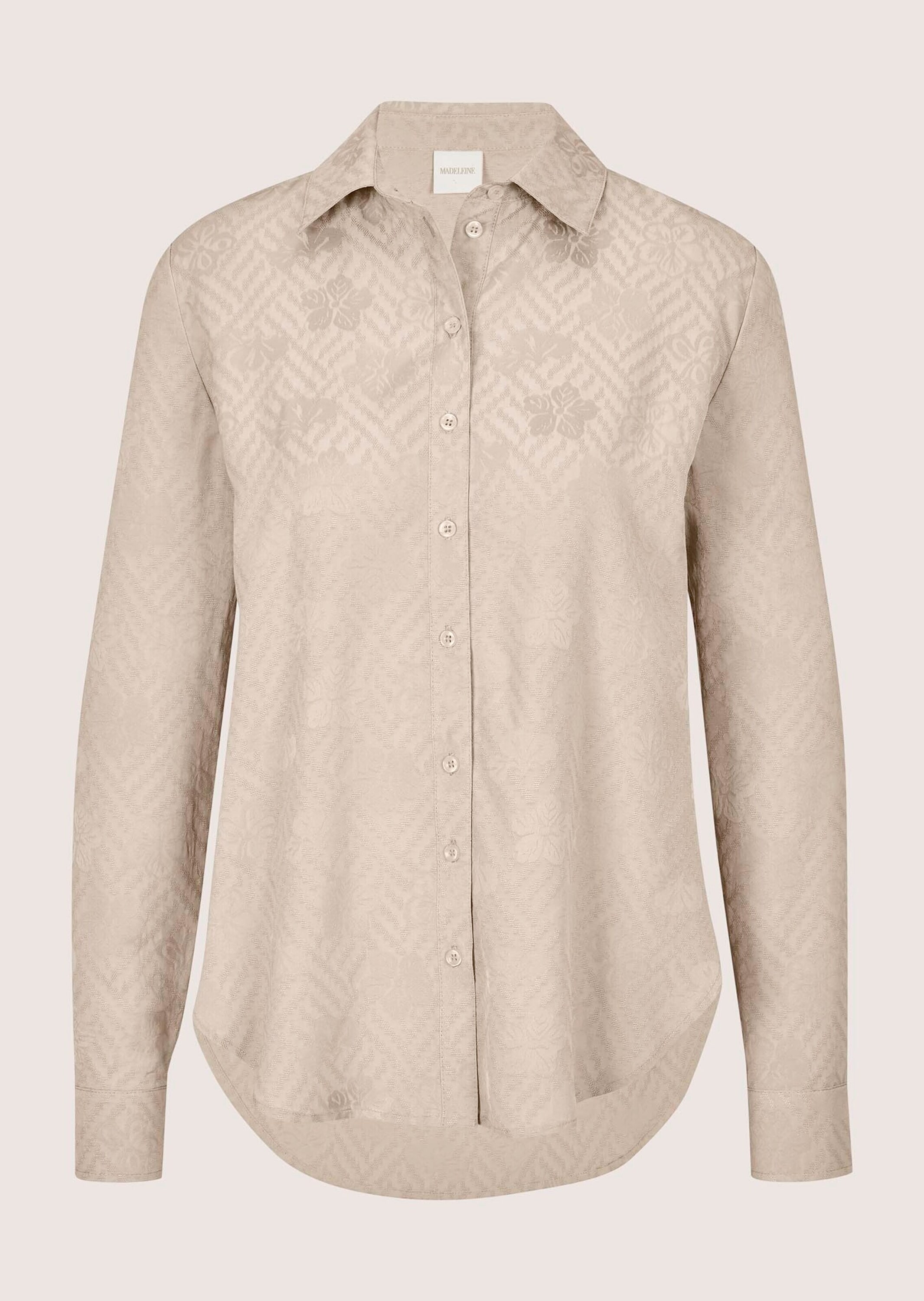 MADELEINE Hemdbluse "Hemdbluse Jacquardbluse mit zartem Muster" Jaquardmust günstig online kaufen