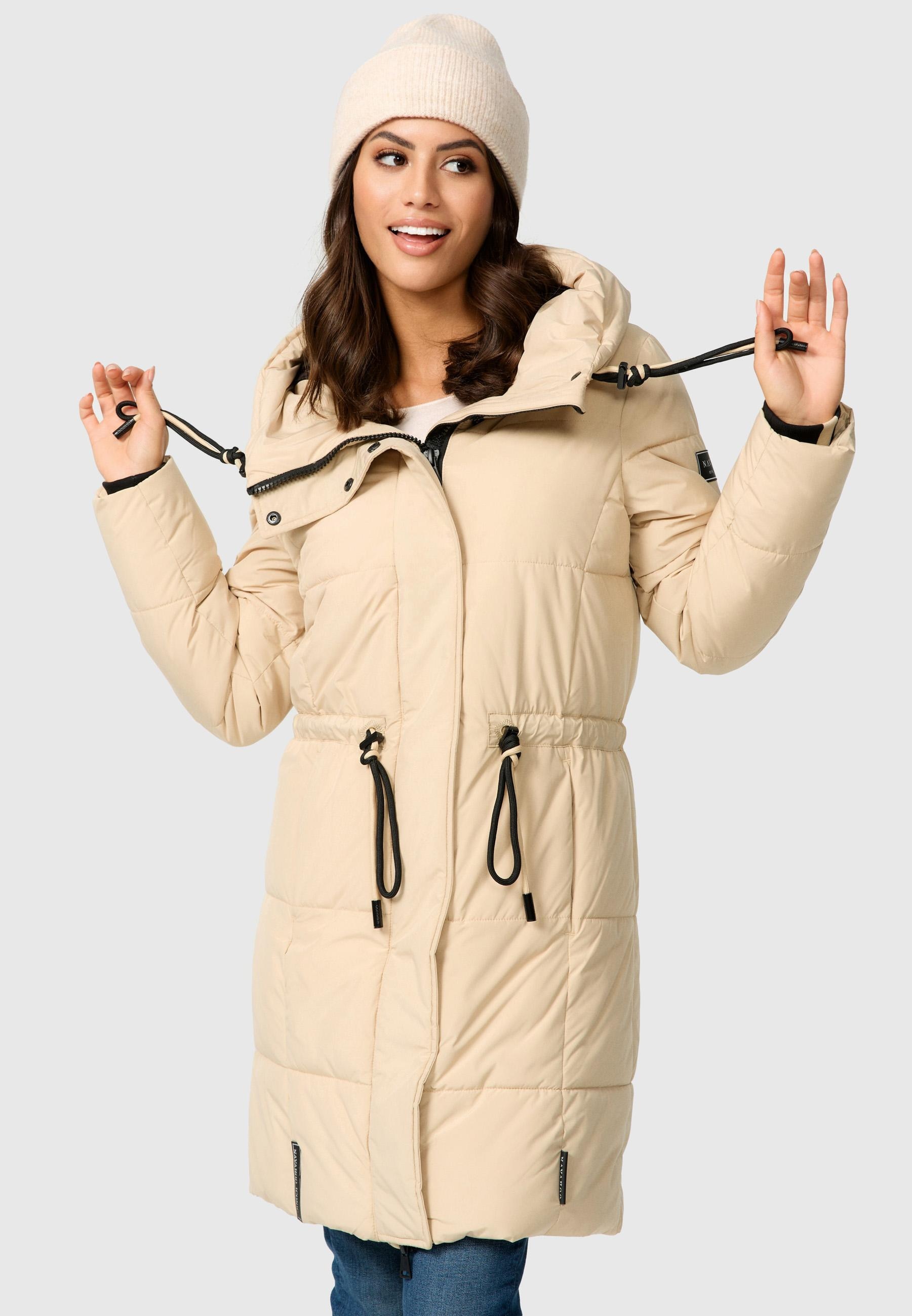 Navahoo Steppmantel »Zuckertatze XIV«, Stylischer Winterparka mit verstellbarer Kapuze