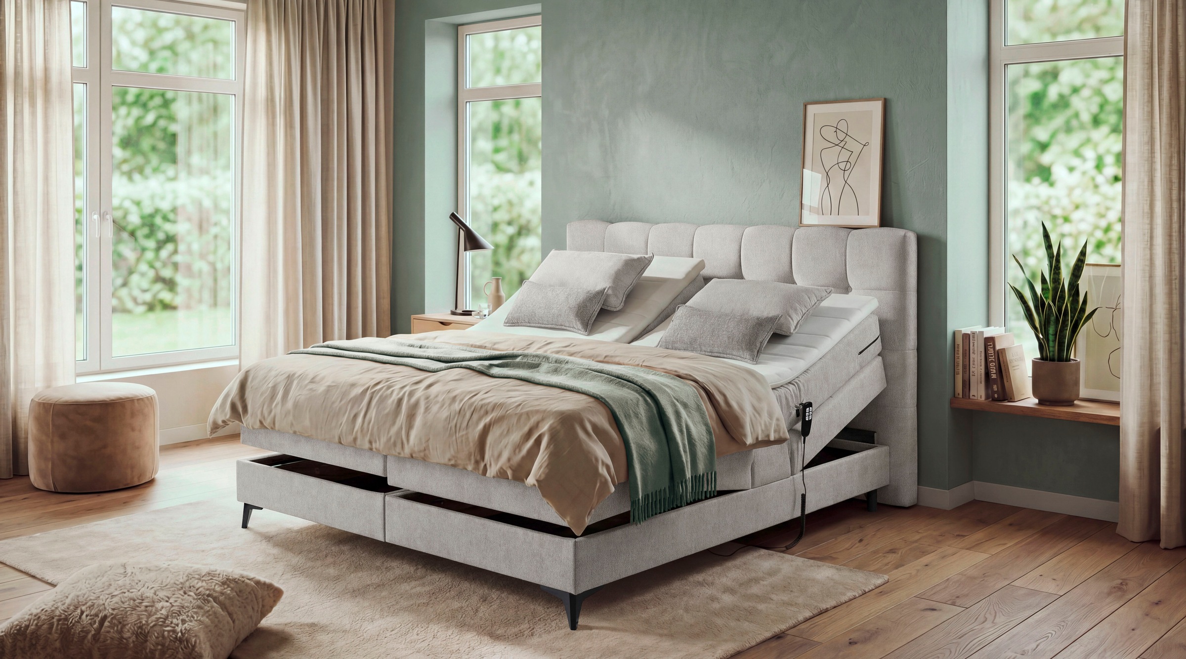 ED EXCITING DESIGN Boxspringbett »Atlas«