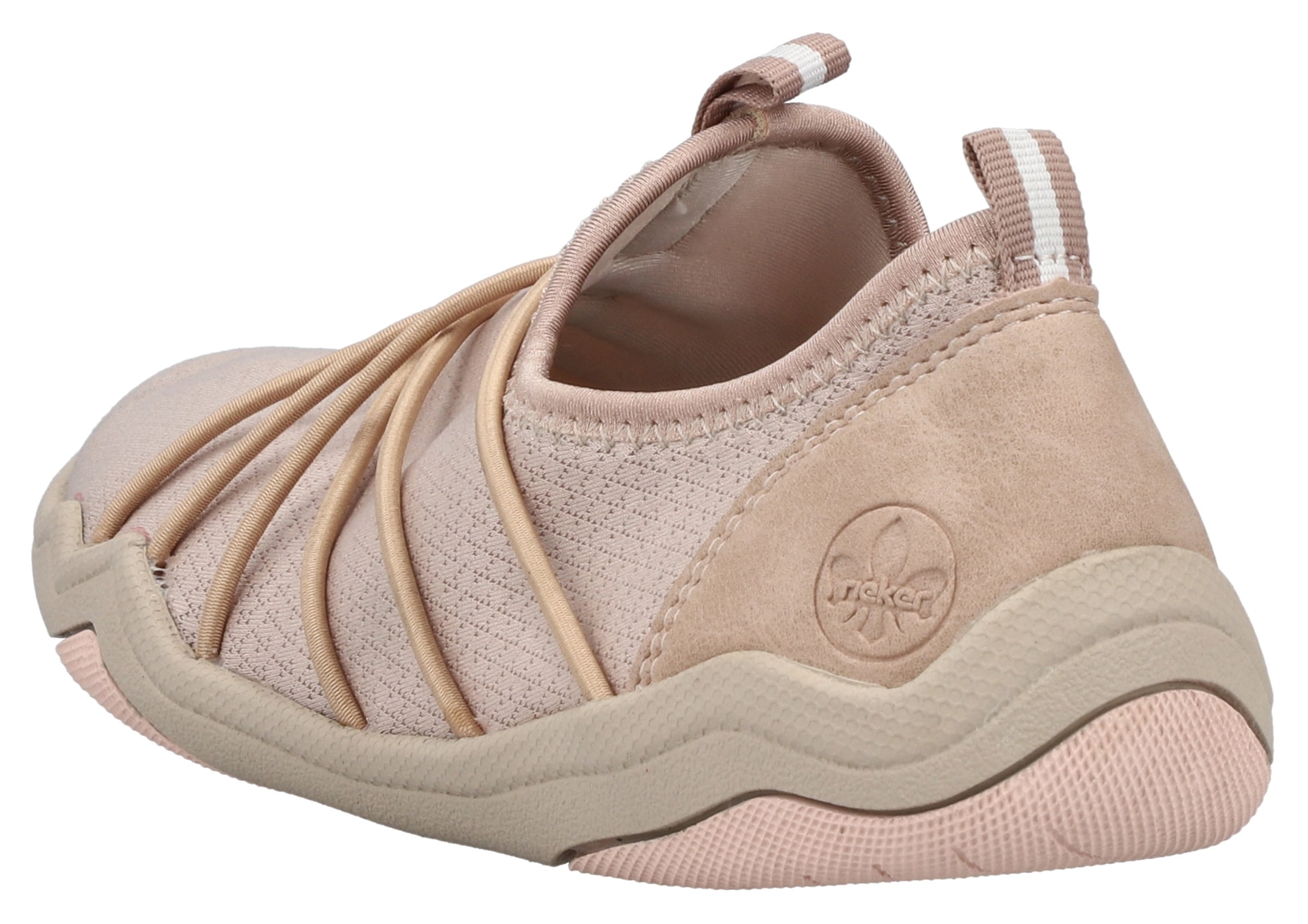 Rieker Slip-On Sneaker, Barfußschuh, Schlupfschuh, Slipper in veganer Verarbeitung