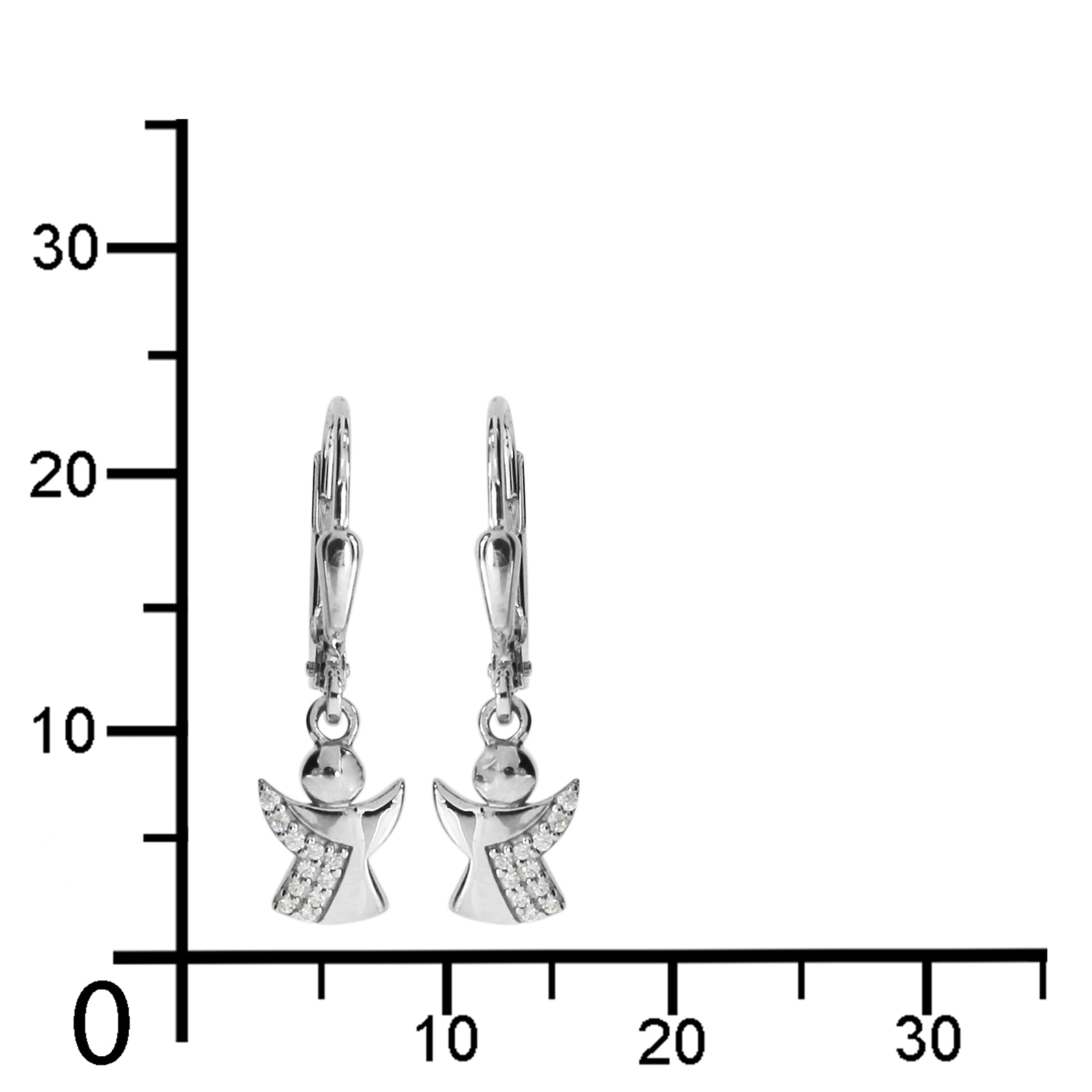 OSTSEE-SCHMUCK Paar Ohrhänger »Ostsee-Schmuck Ohrhänger kleiner Engel Ohrhänger kleiner Engel«, (2 tlg.)