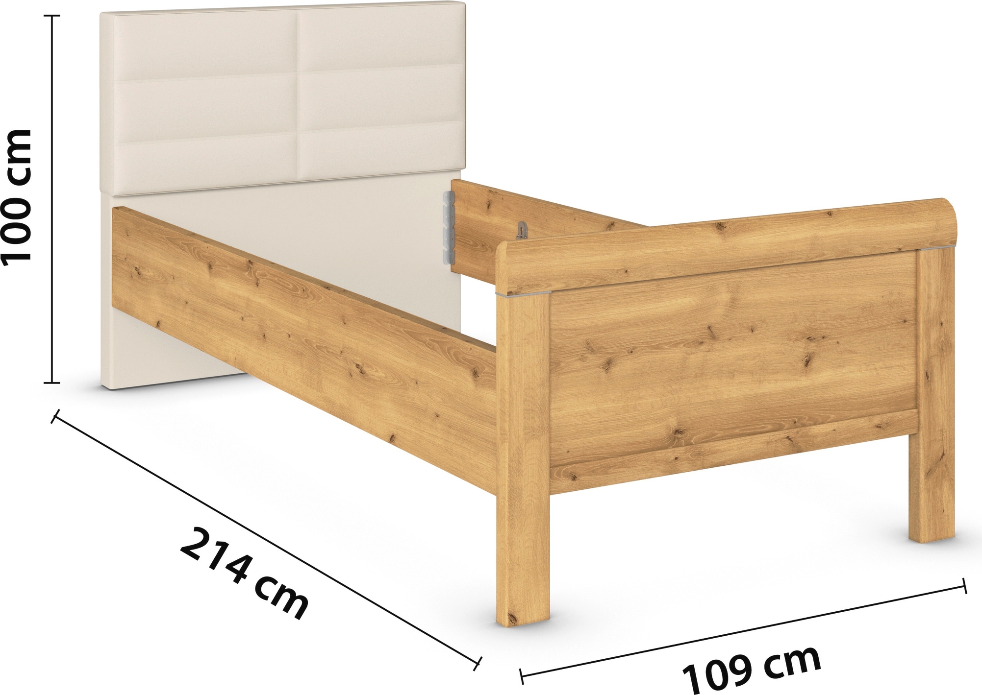rauch Schlafzimmer-Set »Komplettschlafzimmer Schlafzimmer EVELYN«, (Set, 3 tlg.), Schrank und Bett in 2 Breiten, Nachttisch mit Paneel MADE IN GERMANY