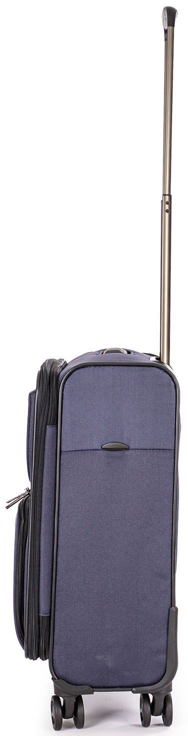Stratic Weichgepäck-Trolley »Bendigo Light + S, navy«, 4 Rollen, Handgepäck Reisekoffer Reisegepäck TSA-Zahlenschloss