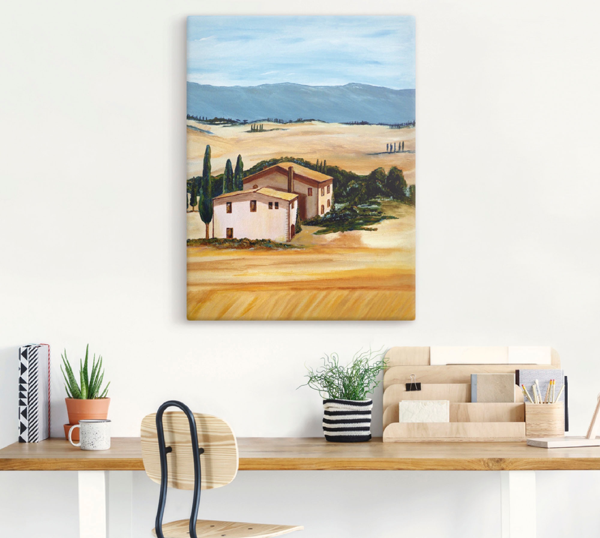 Artland Wandbild »Sommer in der Toskana«, Felder, (1 St.), als Leinwandbild in verschied. Größen