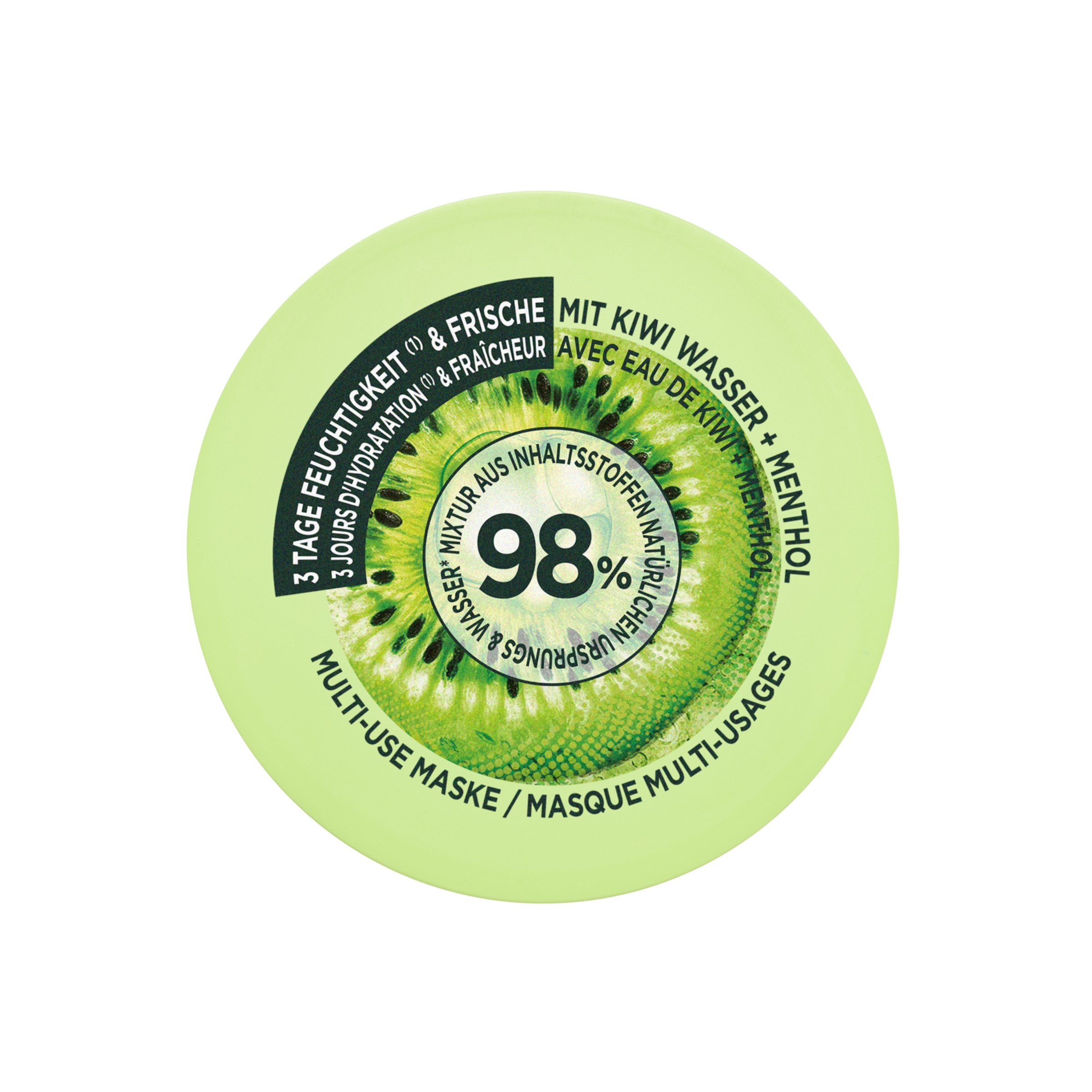 GARNIER Haarmaske »Garnier Fructis Multi-Use Haarmaske Kiwi Menthol Hair Food«