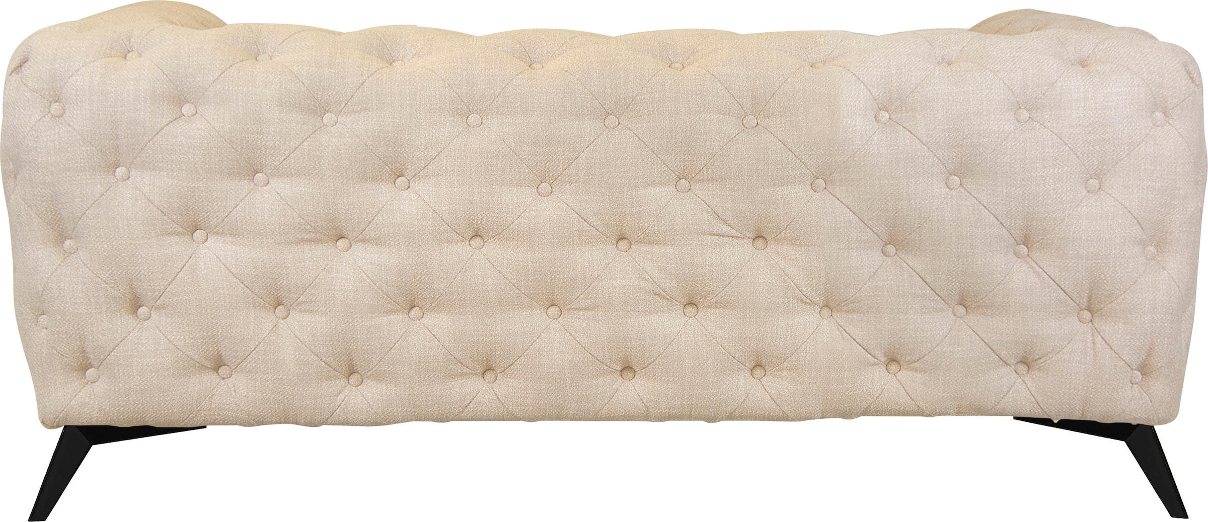 Leonique Chesterfield-Sofa »Glynis«, aufwändige Knopfheftung, moderne Chesterfield Optik, Fußfarbe wählbar