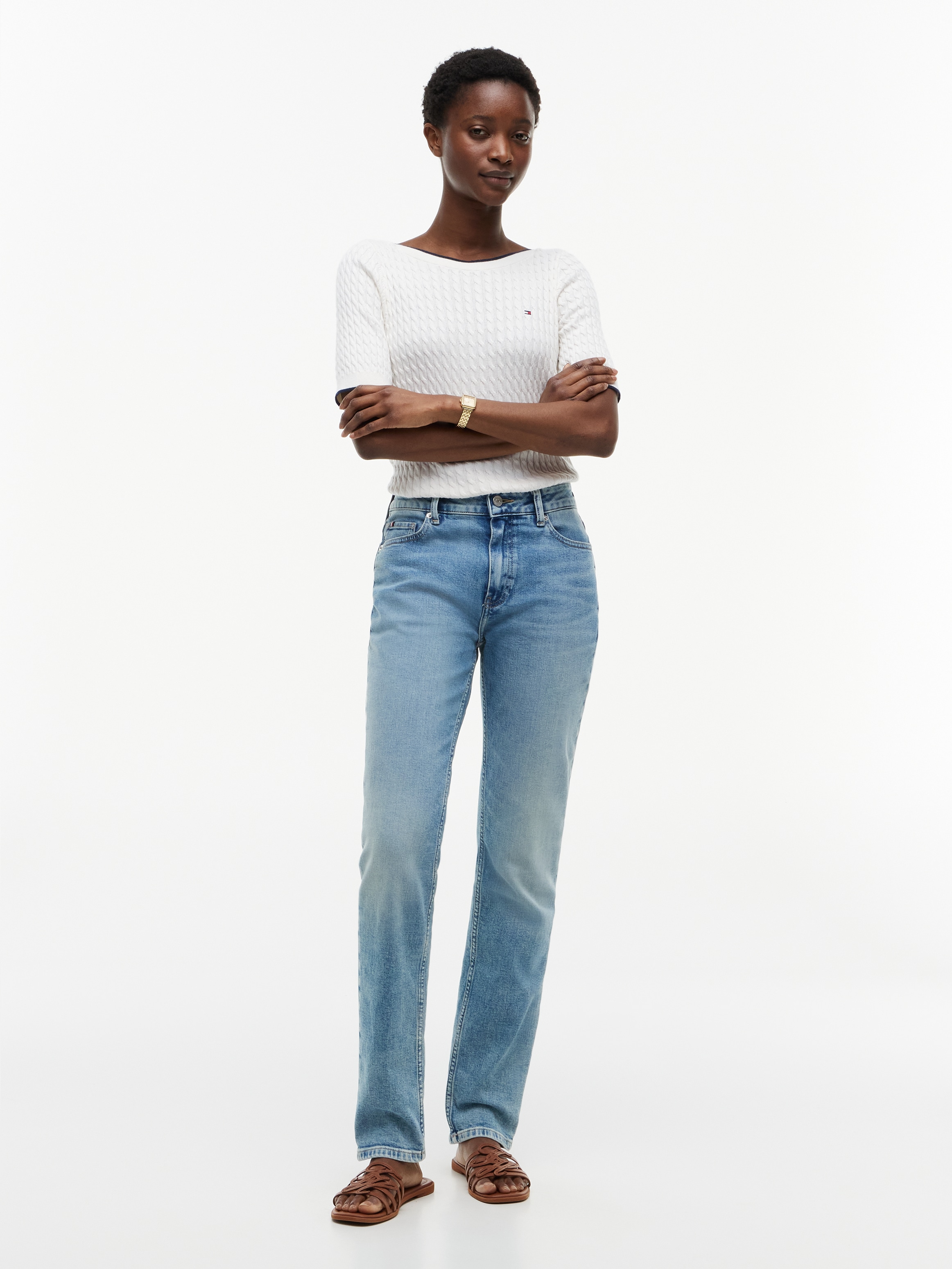Tommy Hilfiger Slim-fit-Jeans »SLIM NEW DOREEN LIGHT RW« Baumwollmischung, slim fit