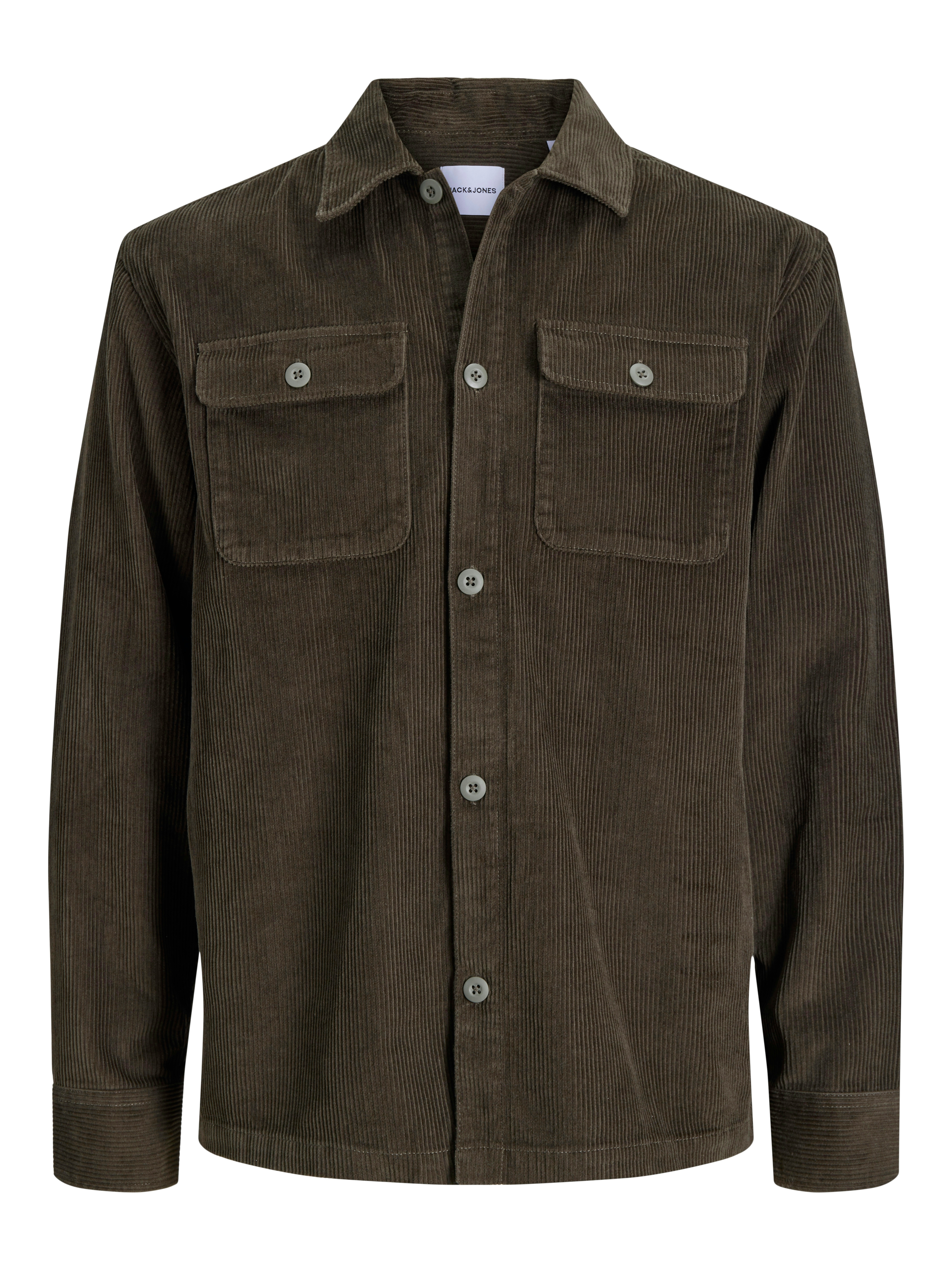 Jack & Jones Langarmhemd "JJEREGENT CORD OVERSHIRT LS SN" Baumwolle, locker geschnitten