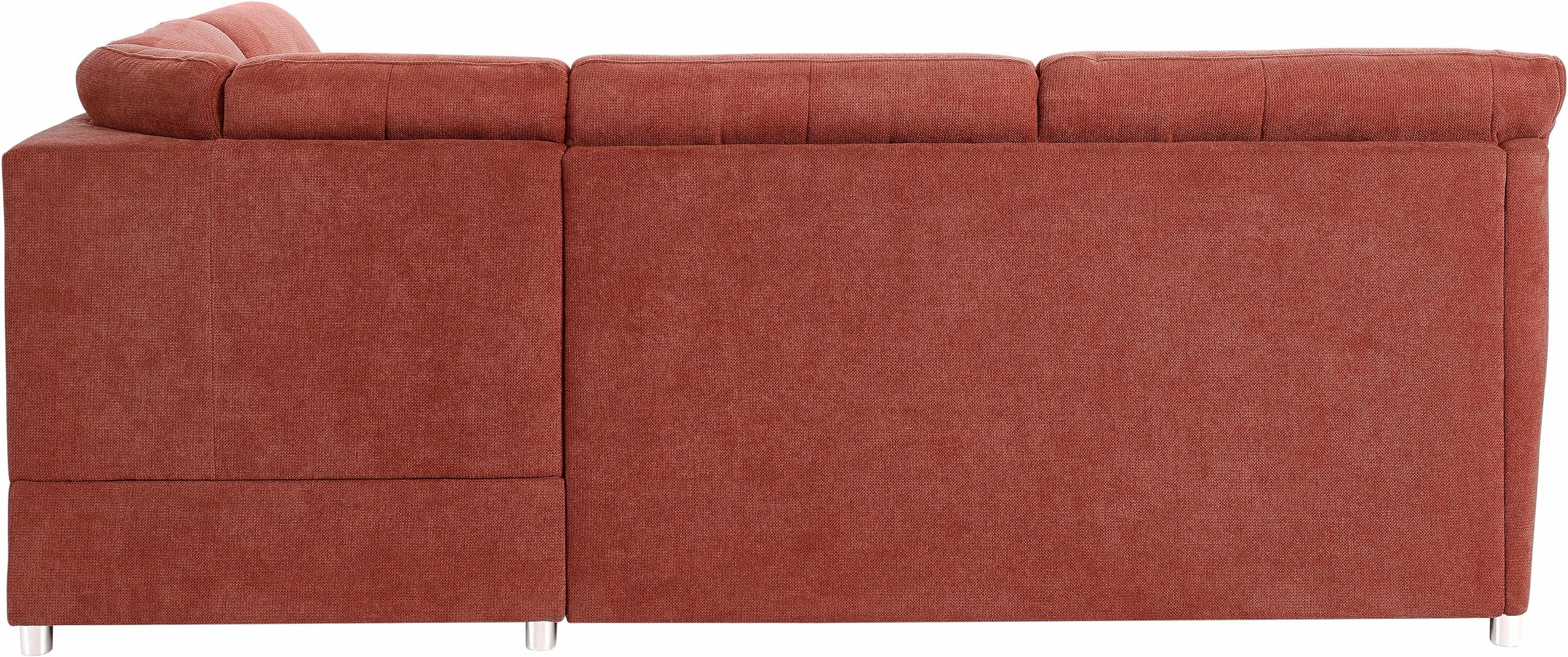 Ecksofa SIT & MORE "Sonoma L-Form", orange (terra), B:246cm H:91cm T:176cm, Kunstleder SOFTLUX;Luxus-Microfaser ALTARA NUBUCK (100% Polyester);Luxus-Microfaser (90% Polyester, 10% Polyamid), Sofas, Ecksofa, wahlweise mit Bettfunktion und Bettkasten 8