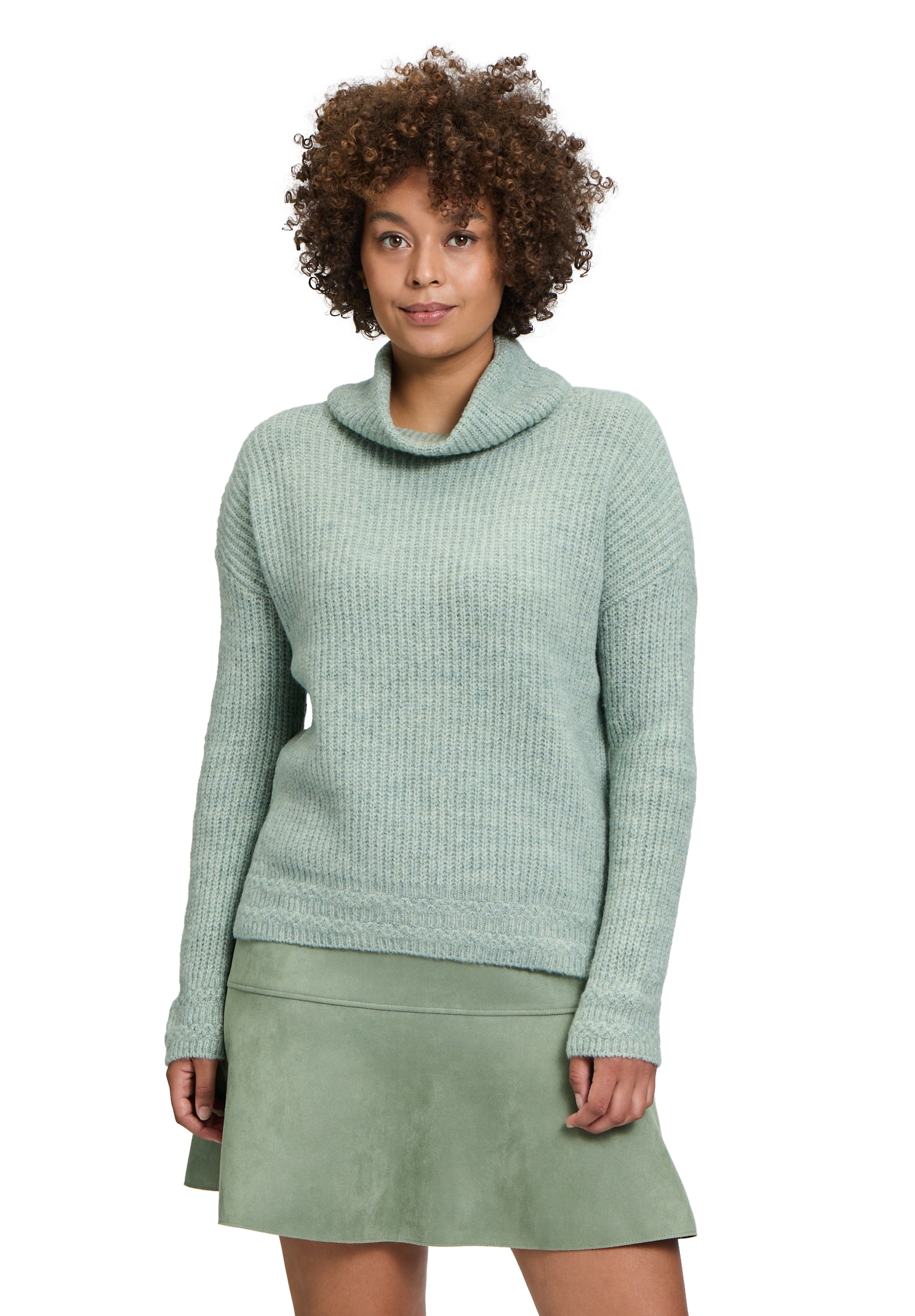 Cartoon Strickpullover "Cartoon Damen Basic-Pullover mit Turtle Neck" 1 Stk günstig online kaufen