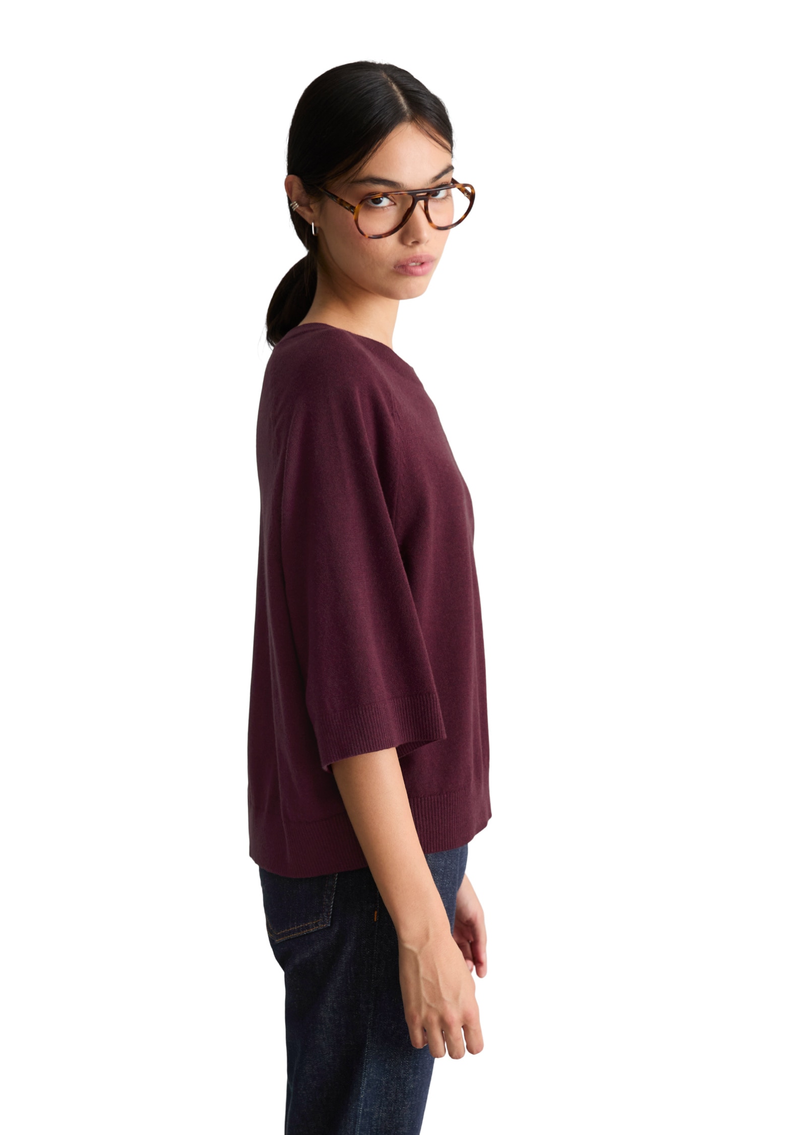 Marc O'Polo DENIM Strickpullover »aus Soft Cotton Stretch«