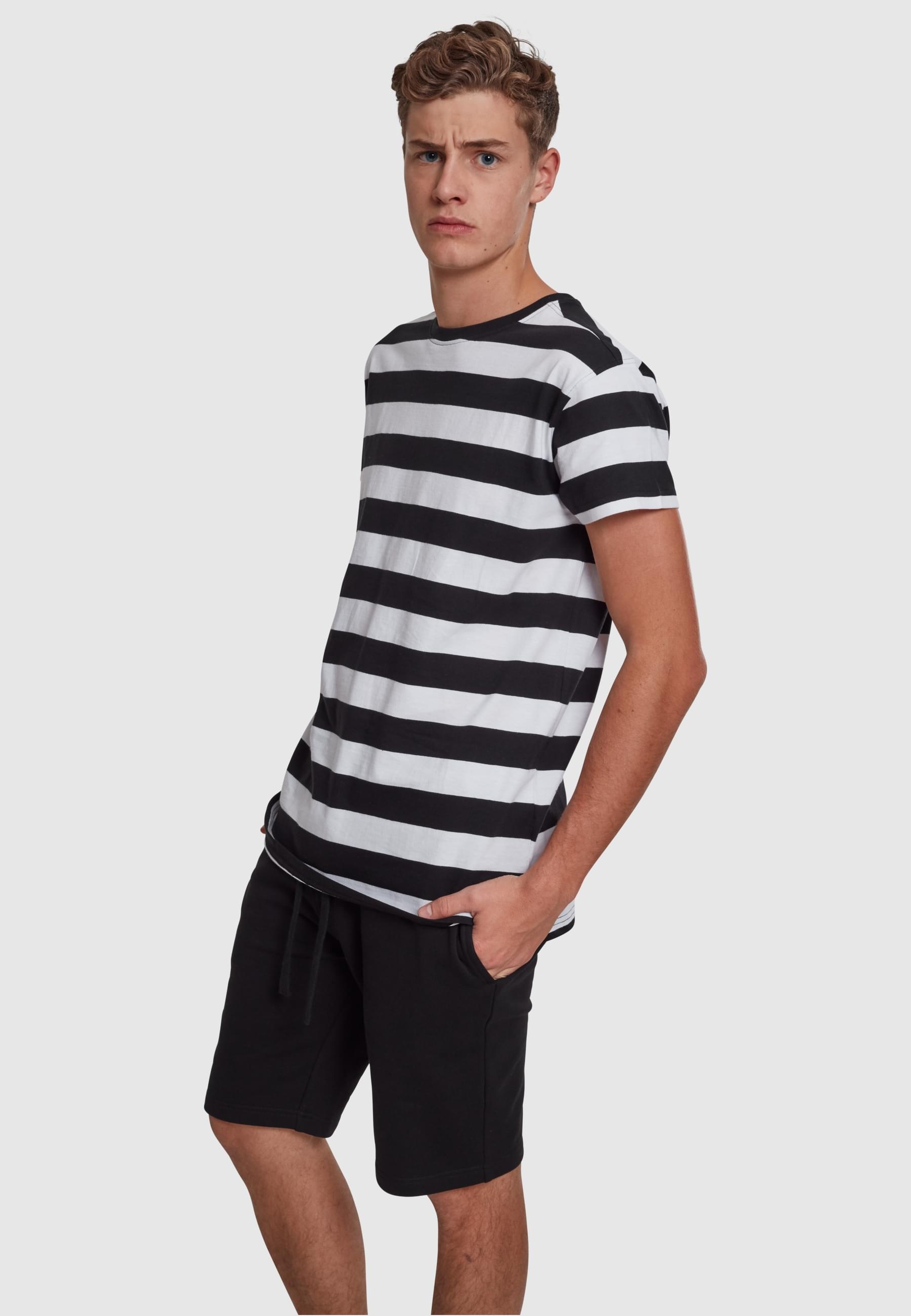 URBAN CLASSICS T-Shirt »Urban Classics Herren Block Stripe Tee«, (1 tlg.)