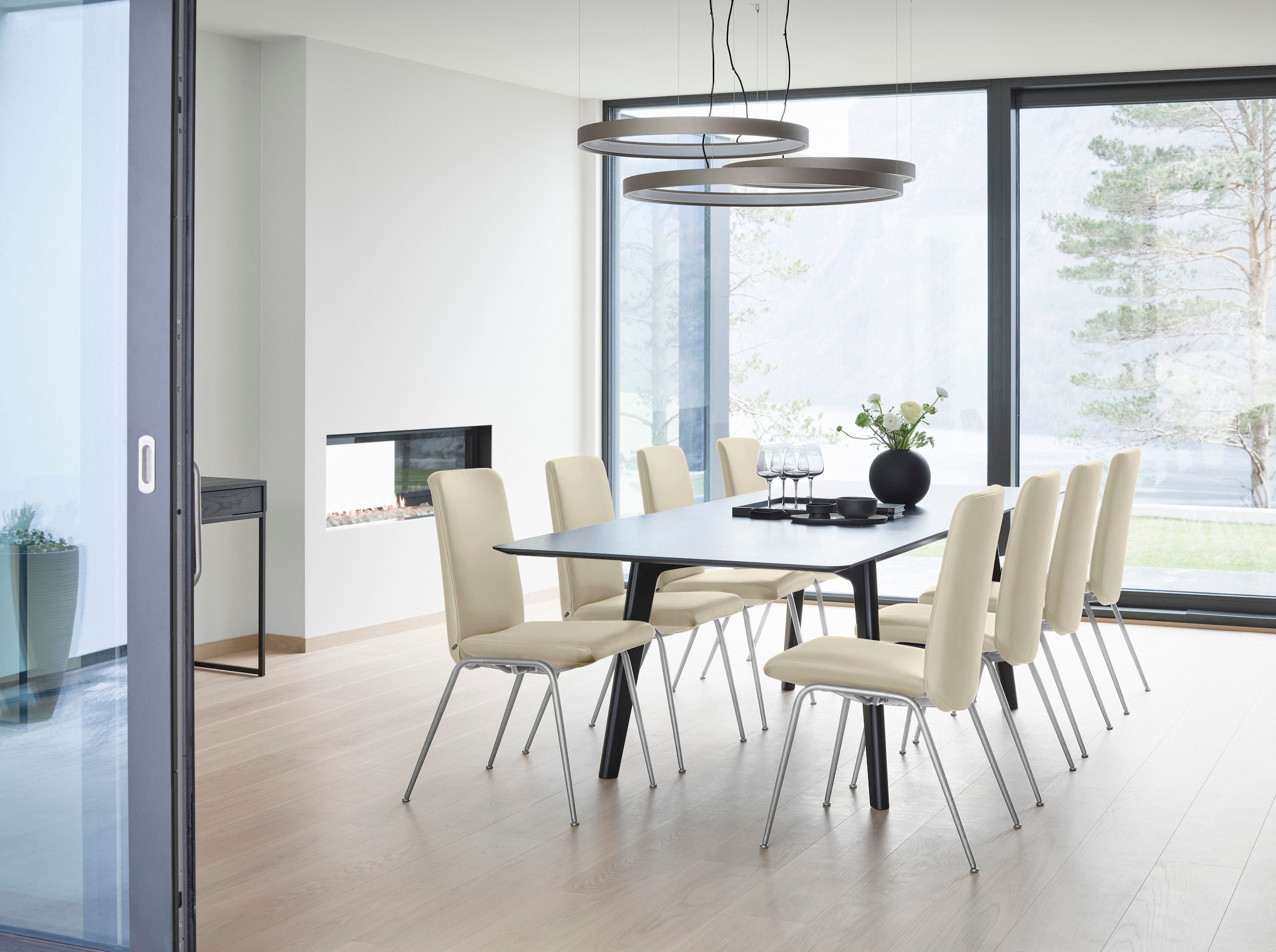 Stressless® Polsterstuhl »Laurel«, Leder BATICK, Low Back, Größe L, mit Beinen aus Stahl in Chrom glänzend