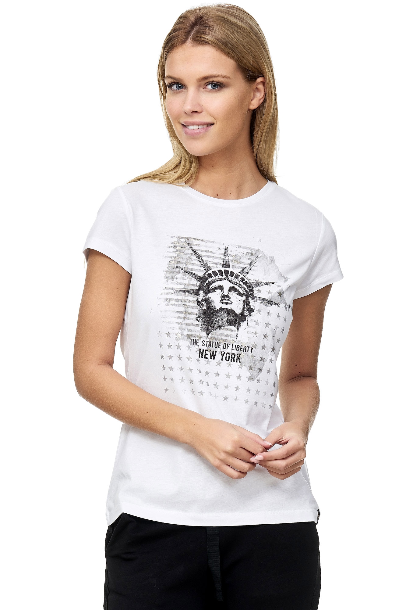Decay T-Shirt, Lady Liberty-Aufdruck