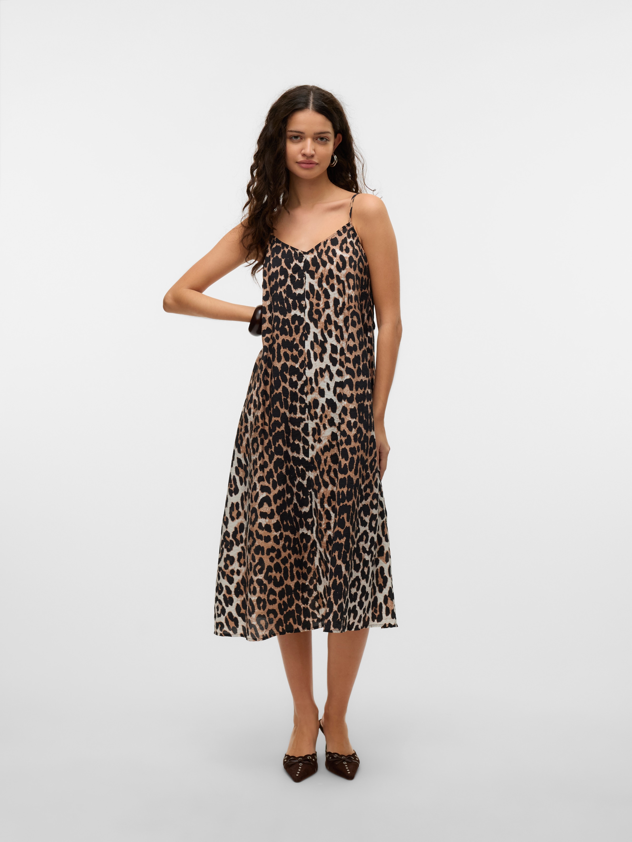 Vero Moda Spaghettikleid »VMJOSIE CALF SINGLET DRESS WVN GA NOOS«