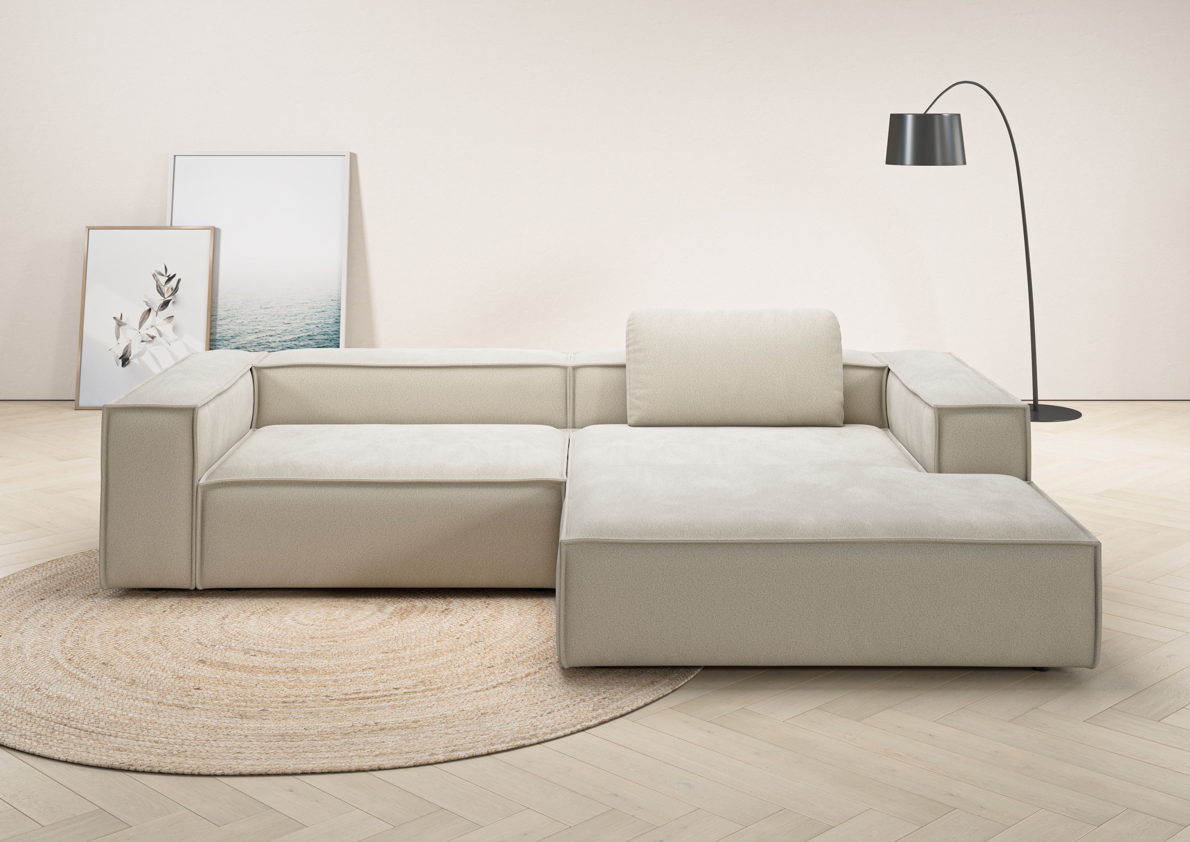 Places of Style Ecksofa "Watertown, modernes XXL L-Form, 306 cm breit", Gro günstig online kaufen