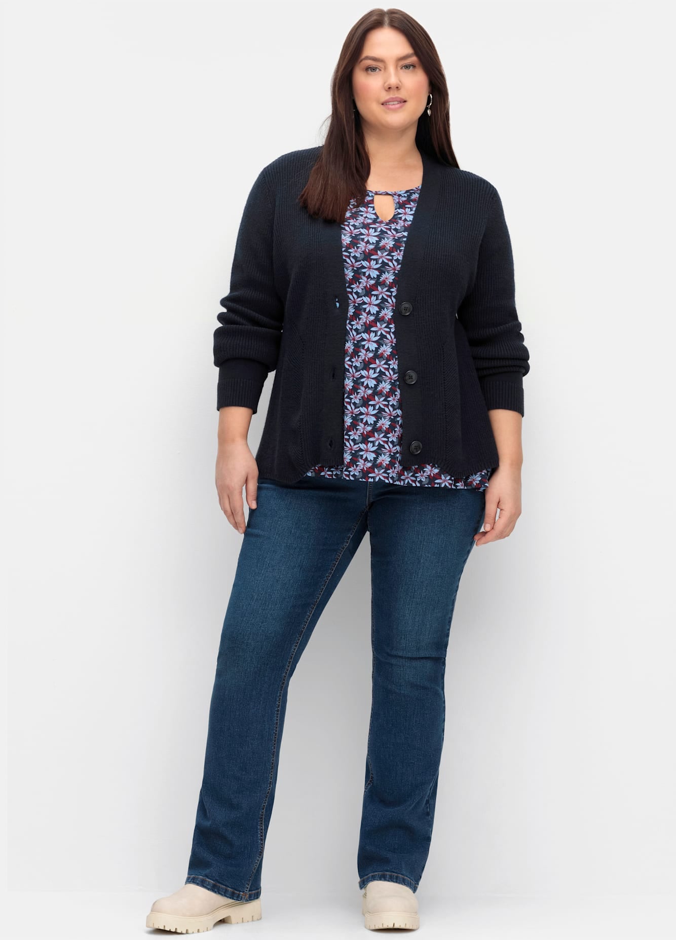 Sheego 3/4-Jeans, (1 tlg.) günstig online kaufen