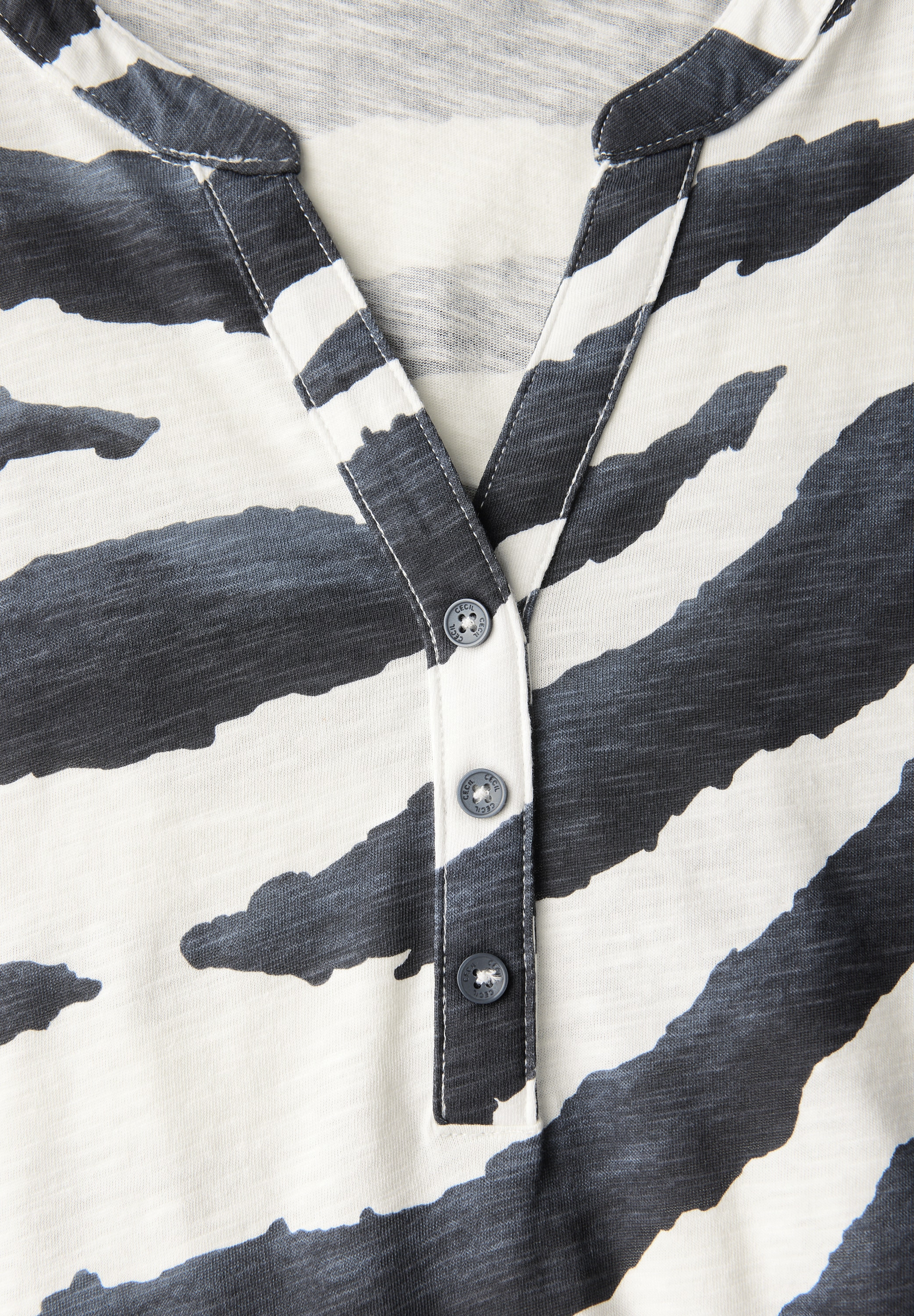 Cecil T-Shirt, mit Elastiksaum
