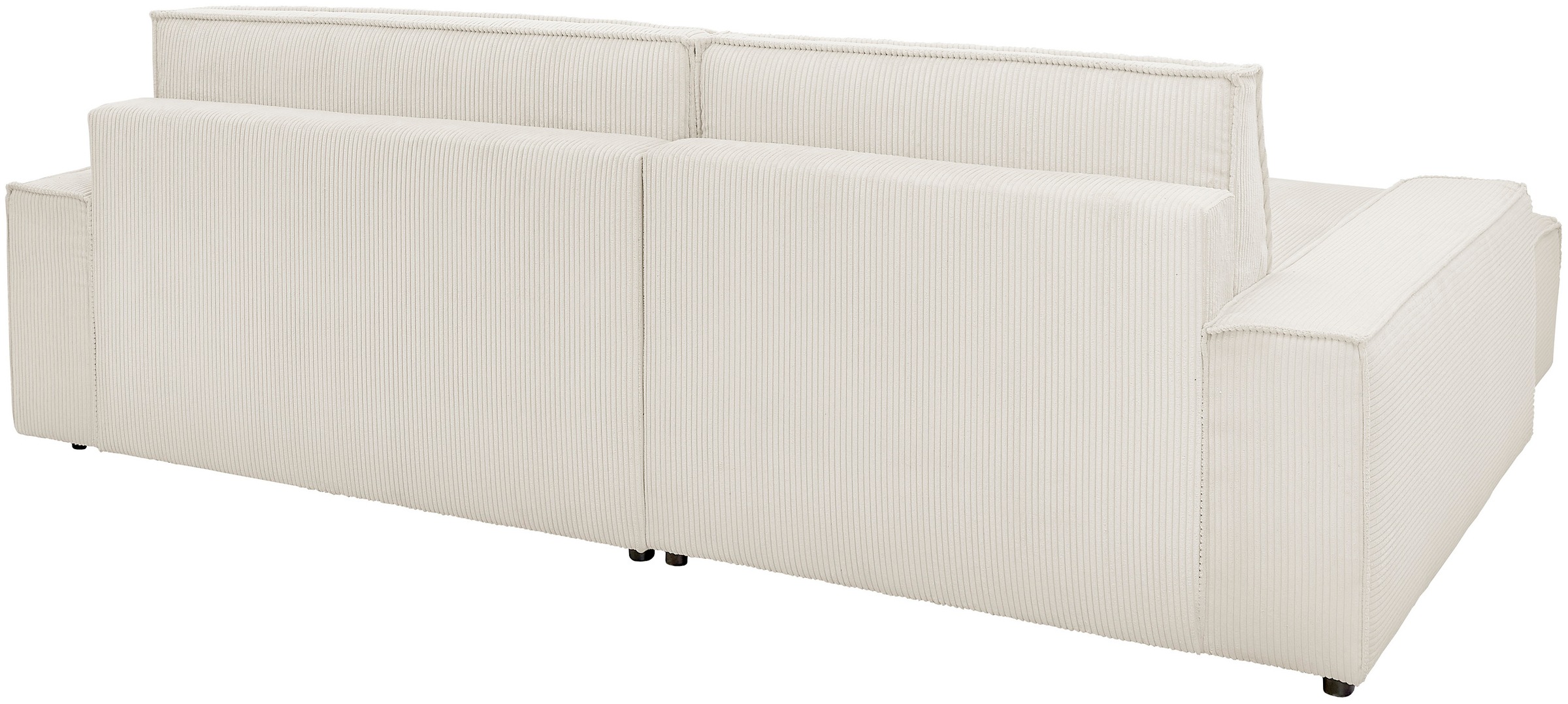 Home affaire Ecksofa »NEU: SHERWOODL XXL 284, Big-Sofa L-Form, tiefe Sitzfläche 95 cm, Cord,«, Leinenoptik, Recamiere rechts/links, auch als Schlafsofa stellbar