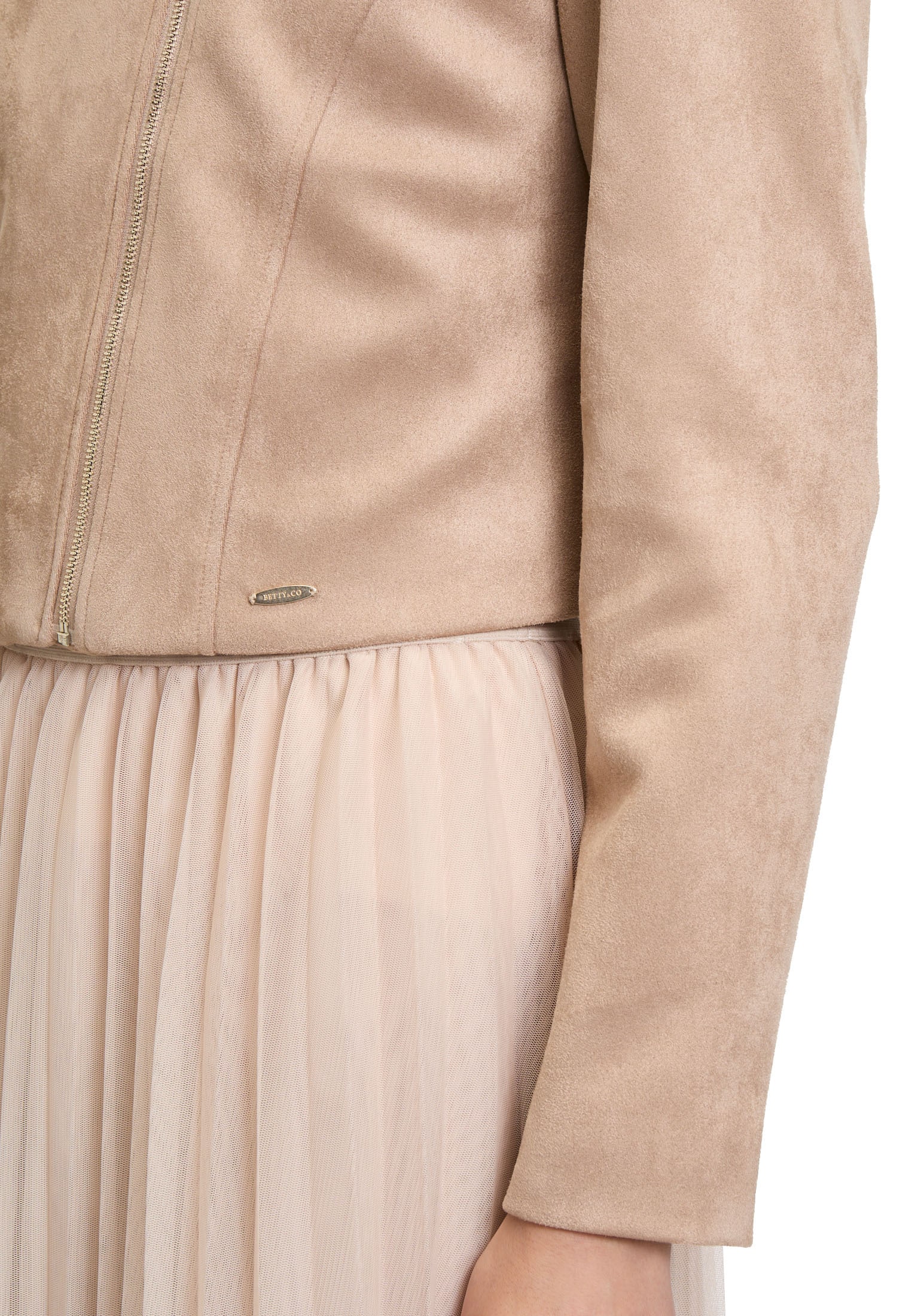 Betty&Co Jackenblazer »Betty & Co Damen Bikerjacke mit Stehkragen«, Material