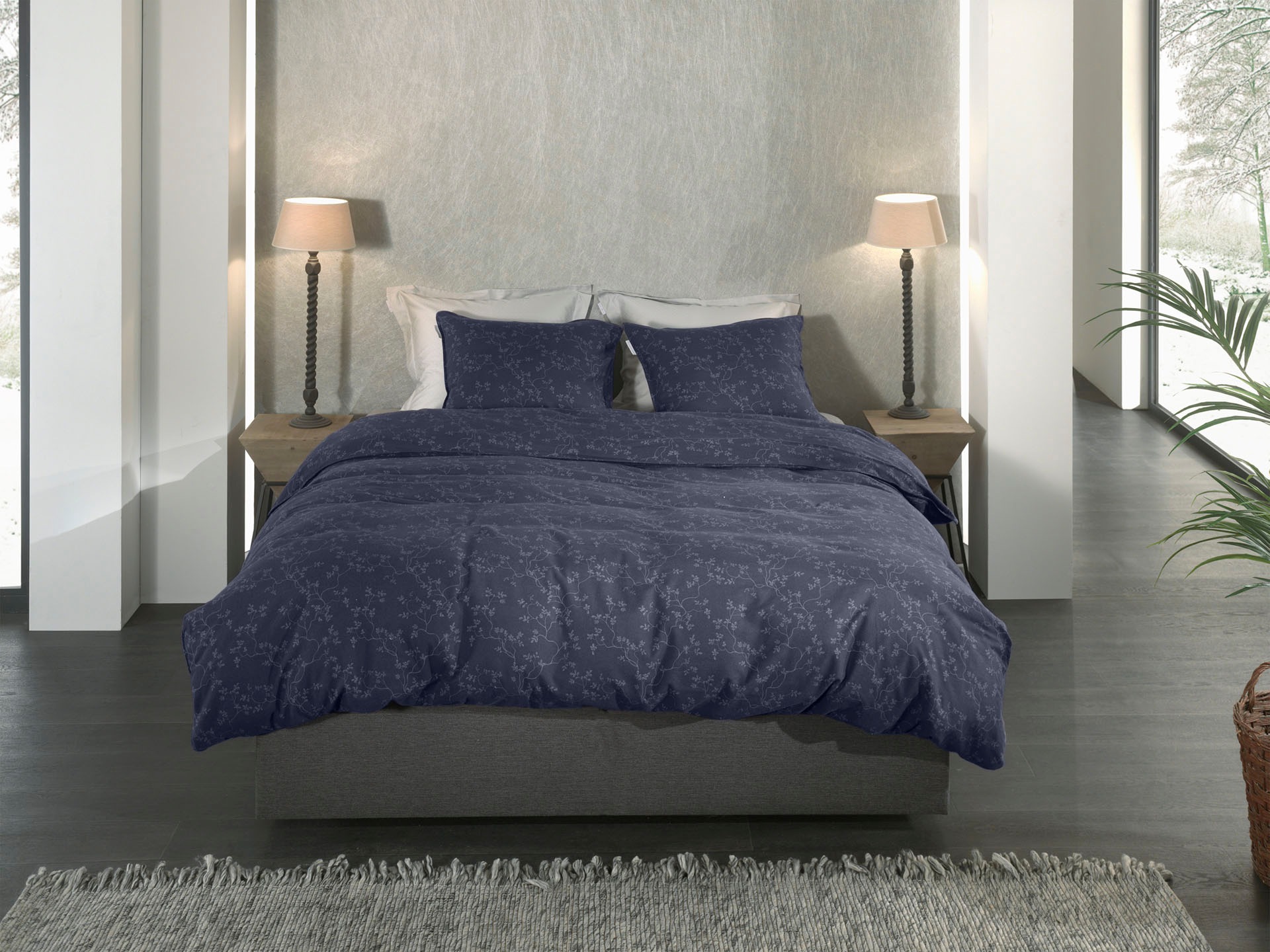 Heckett & Lane Bettwäsche "Alloro" 2 Stk. Blumen Muster, 100% Baumwolle, Be günstig online kaufen