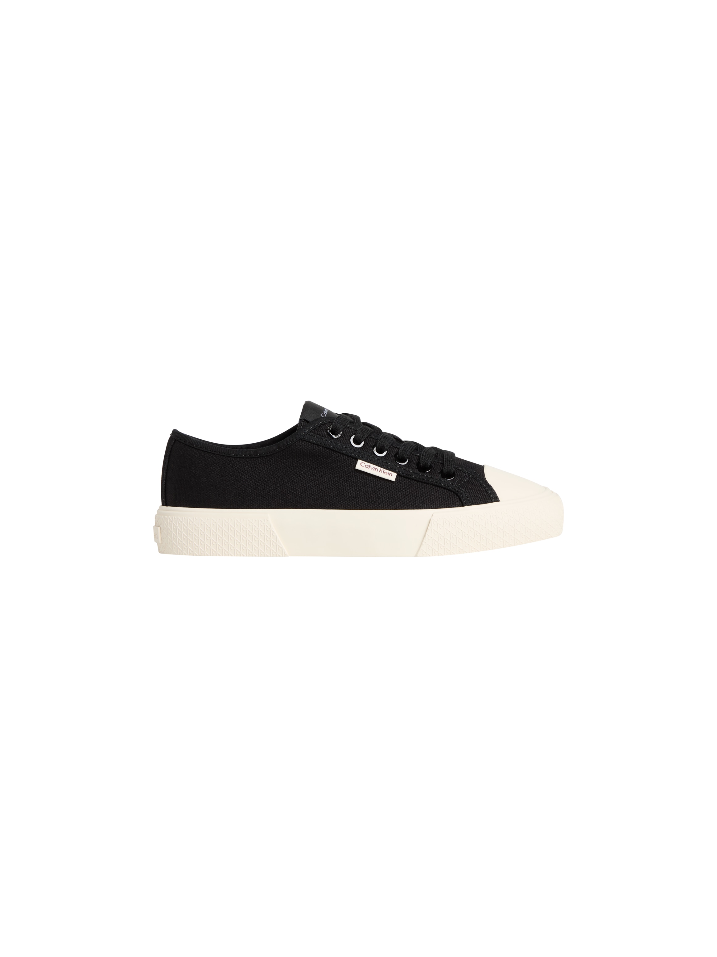 Calvin Klein Plateausneaker »VULC LACE UP CANVAS«  Schnürschuh, Canvas-Sneaker, Halbschuh mit Gummikappe