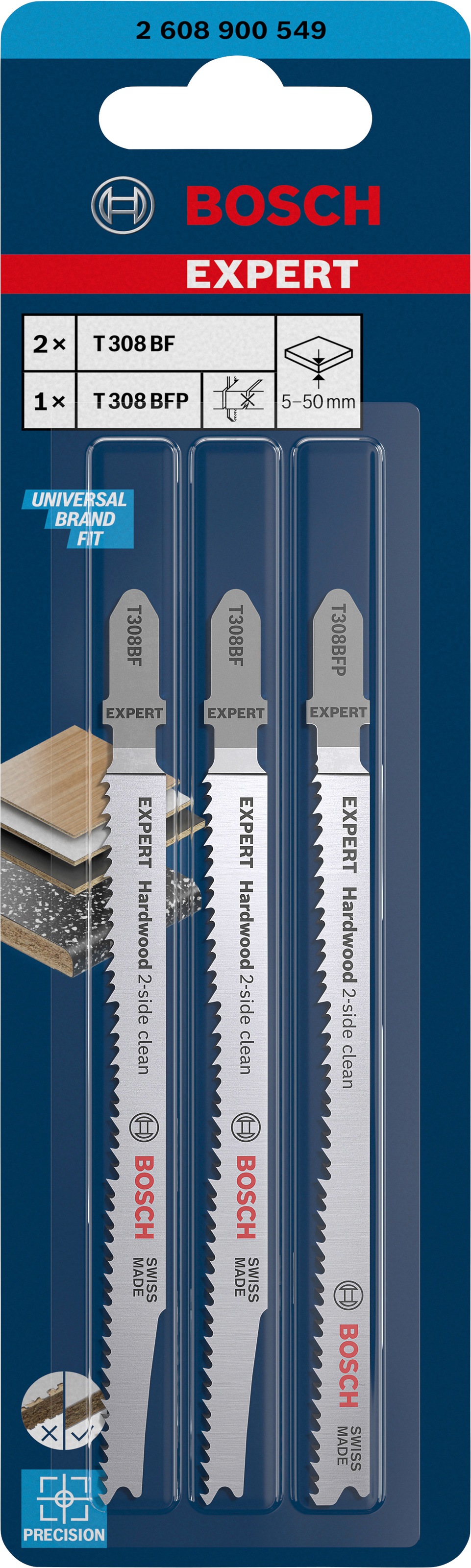 Bosch Professional Stichsägeblatt »EXPERT Hardwood 2-side...