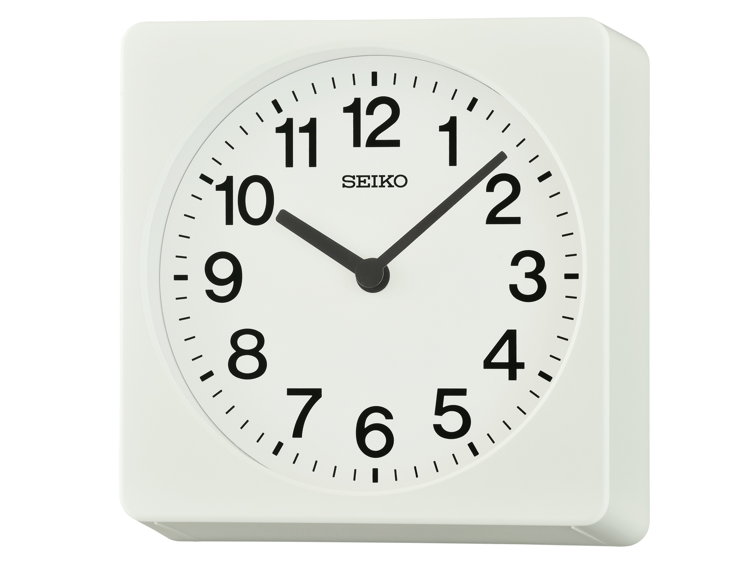 Wanduhr SEIKO, weiß, Wanduhren, B/H/L: 6,1cm x 19,5cm x 19,5cm, Wanduhr, Quarzuhr, Arbeitszimmer, Büro, Esszimmer, Küche, Wohnzimmer