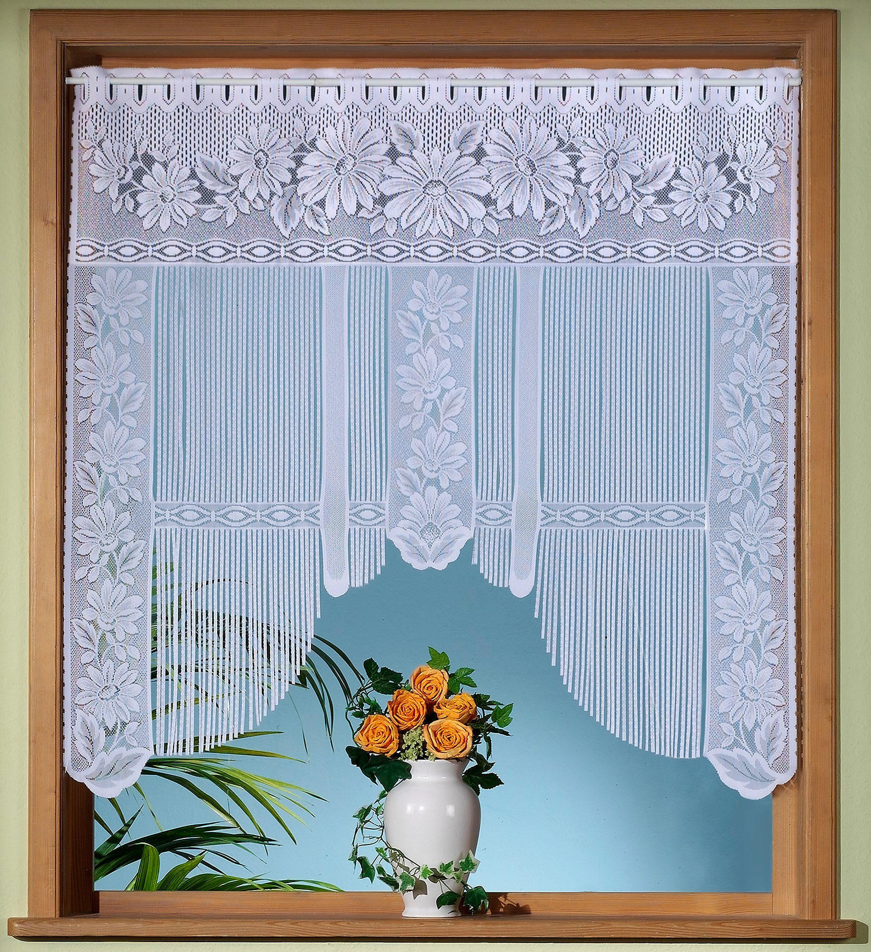 Weckbrodt Scheibengardine "Emilia" Stangendurchzug 1 Stk. tlg. Jacquard, Ga günstig online kaufen