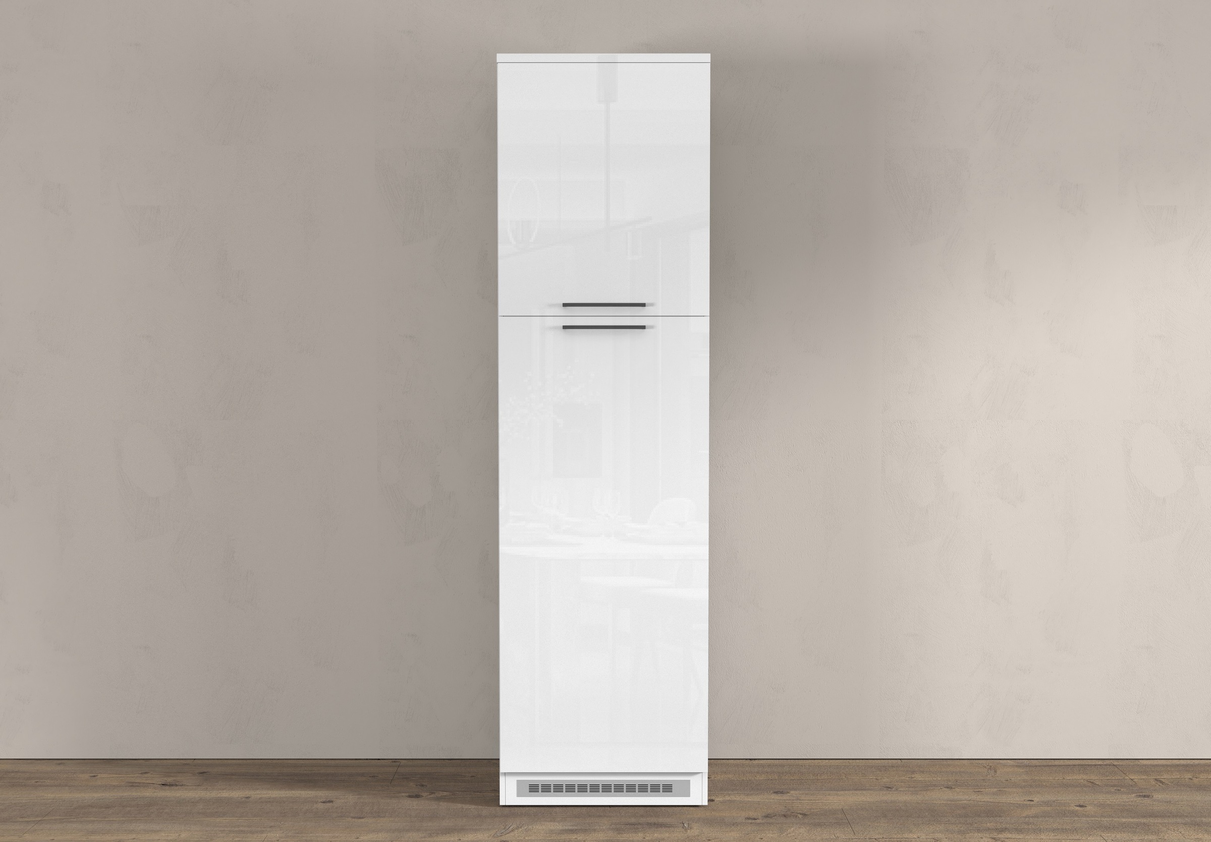 KOCHSTATION Kühlumbauschrank »Luna, Kühlschrank-Umbau, Einbauschrank für Kühlschrank, Made in Italy« B/T/H: 60×60×214,5 cm, für zwei Kühlschrankhöhen vorbereitet