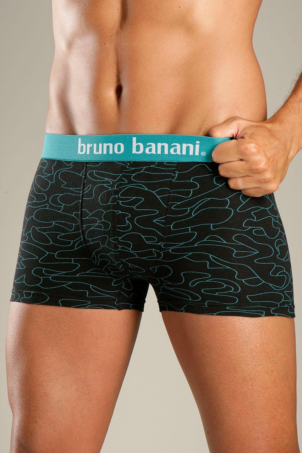 Bruno Banani Boxer, (Packung, 4 St.), mit Kontrast-Webbund