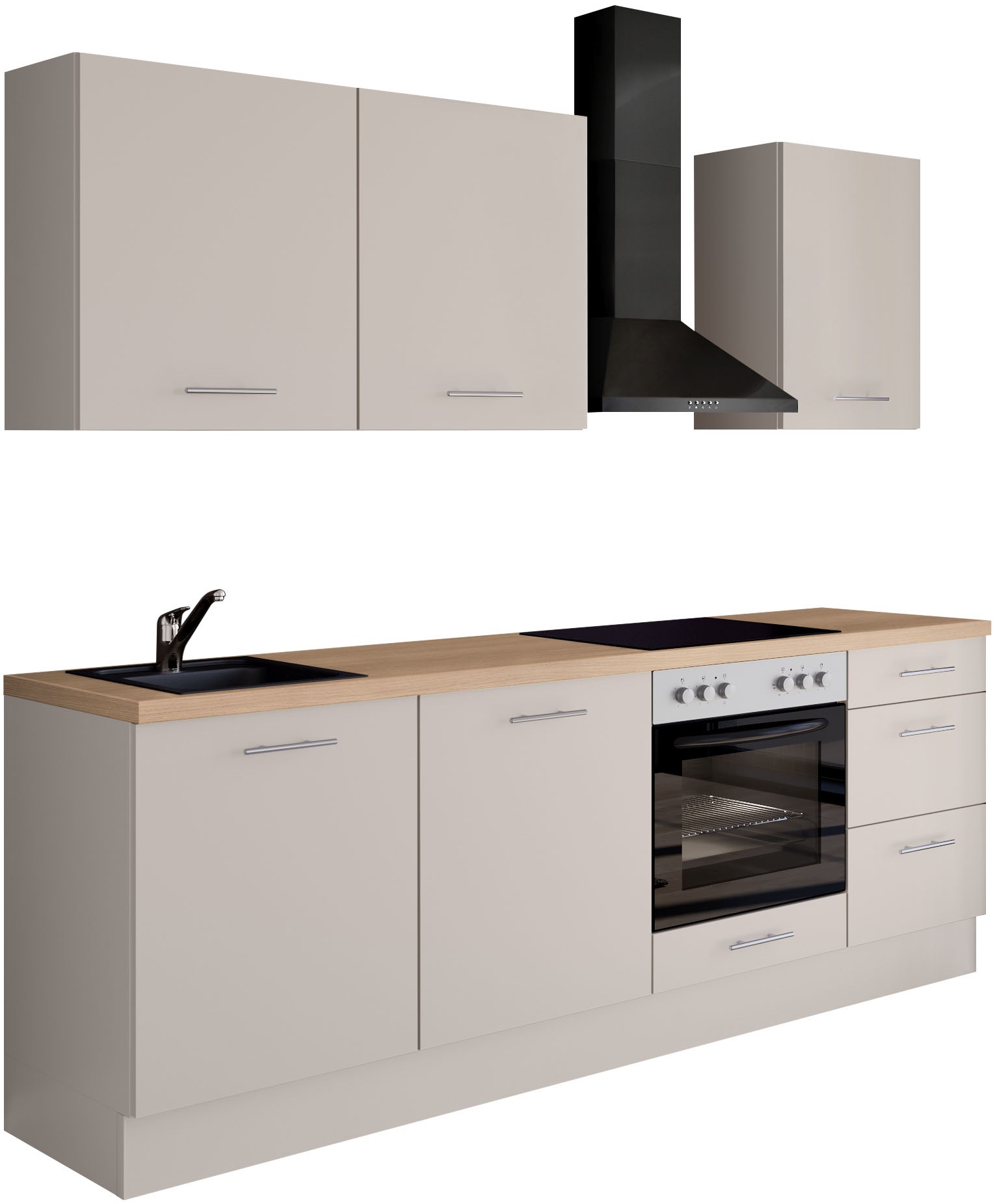 IMPULS KÜCHEN Küchenzeile ""Kopenhagen", Ausrichtung wählbar, Schubkästen m günstig online kaufen