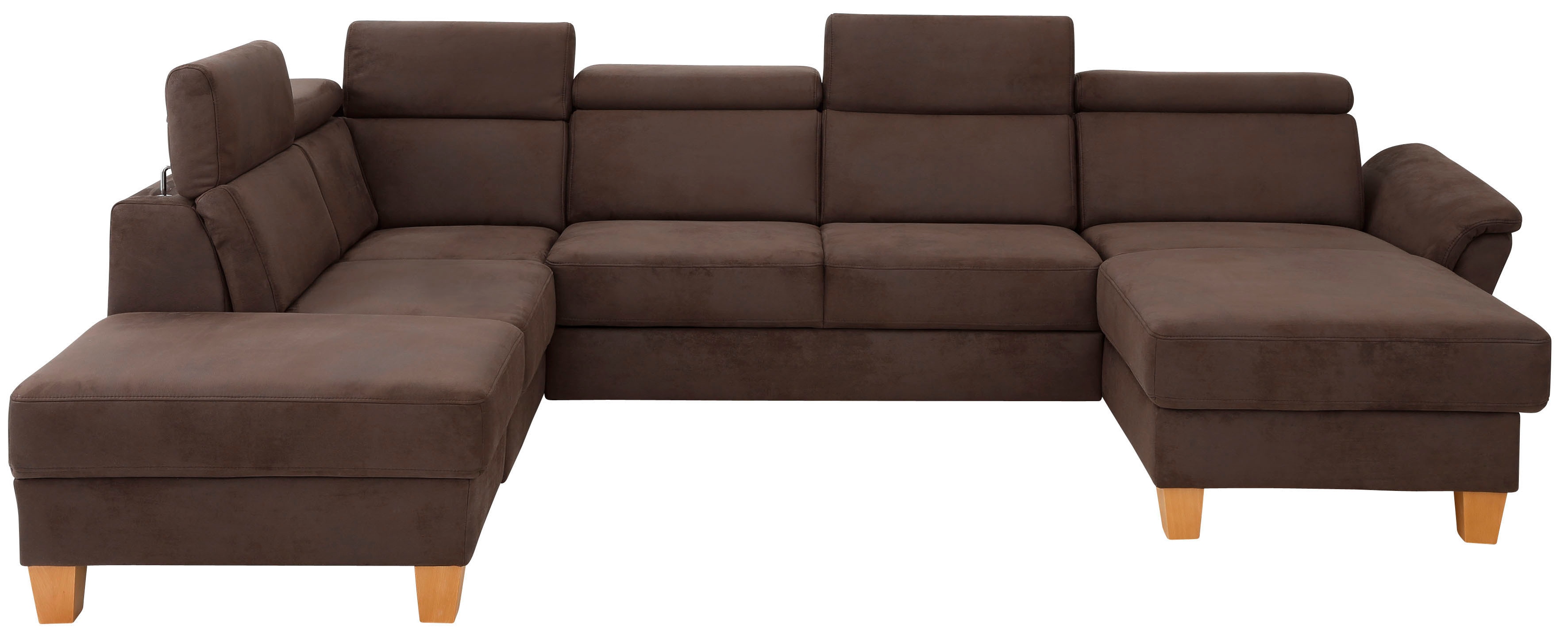 OTTO home Wohnlandschaft "Conville U-Form" Kopfteilverstellung wahlweise mit Schlaffunktion und Bettkasten