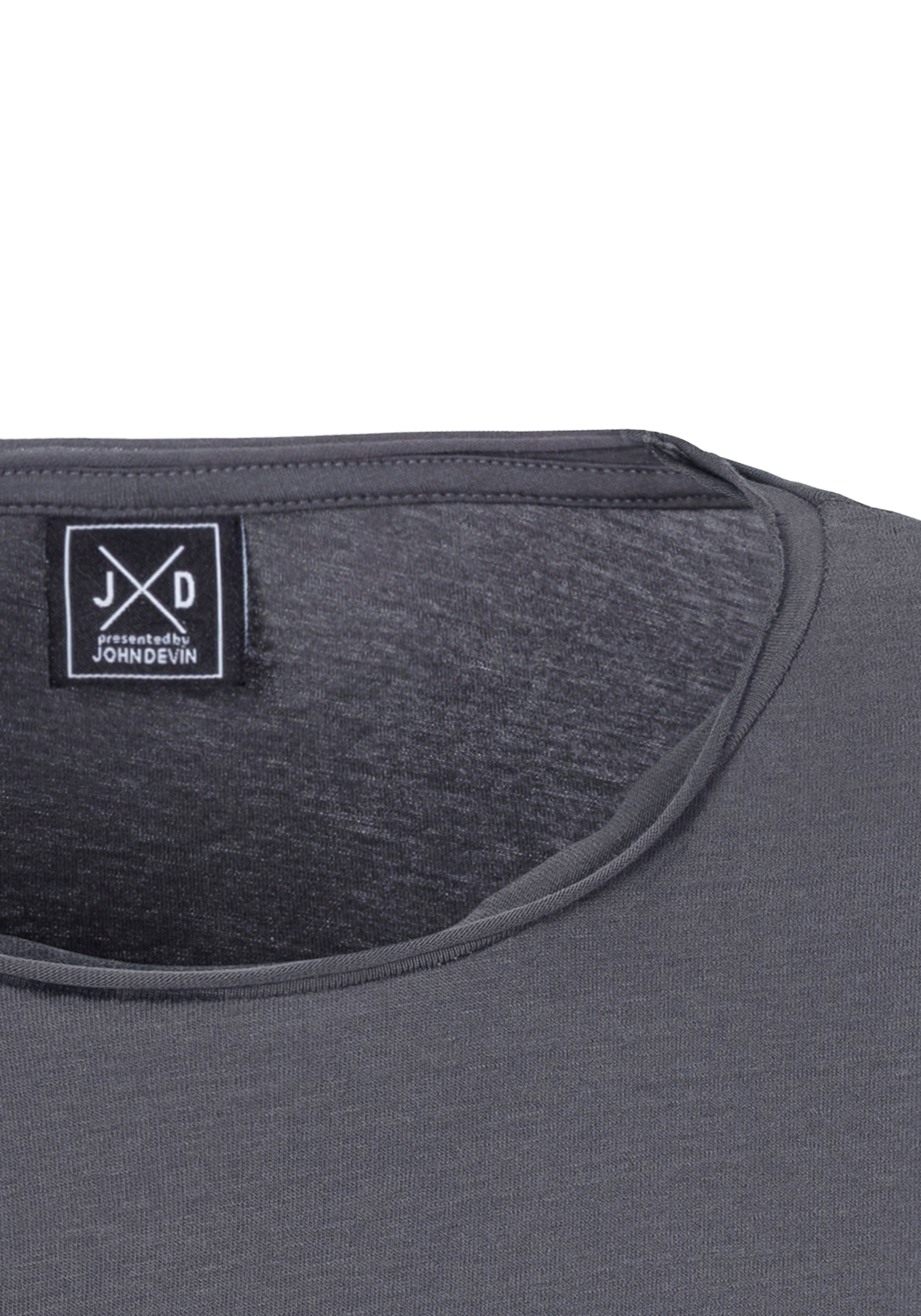 John Devin T-Shirt, (Packung, 2), Relaxed Fit, Kurzarm, Freizeitshirt mit Rundhals aus reiner Baumwolle