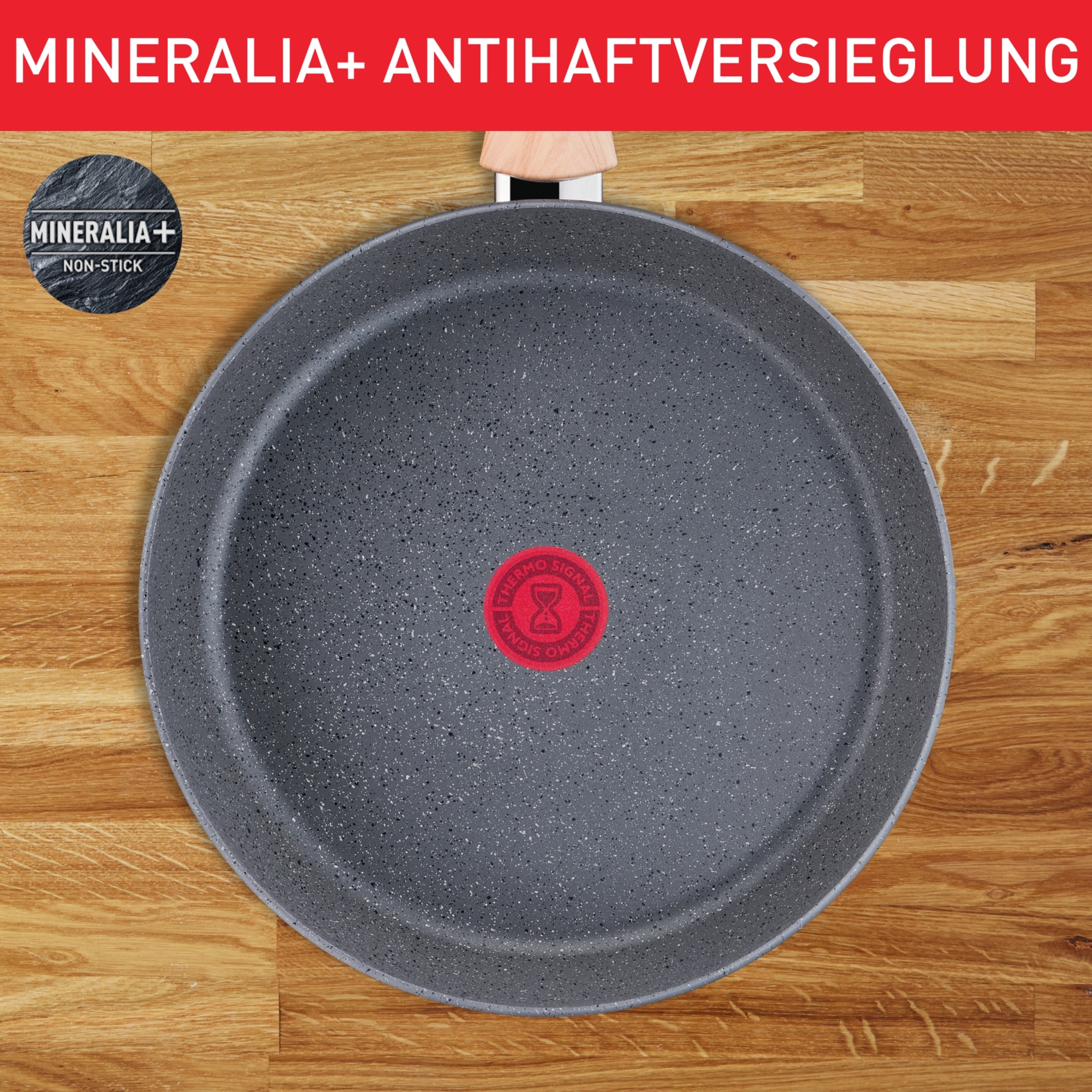 Tefal Pfannen-Set »Healthy Chef« Aluminium Set, je 1 Pfanne Ø 24 und 28 cm, 2 Stk. tlg. Mineralia+ Antihaftversiegelung, Thermo-Signal, Induktion