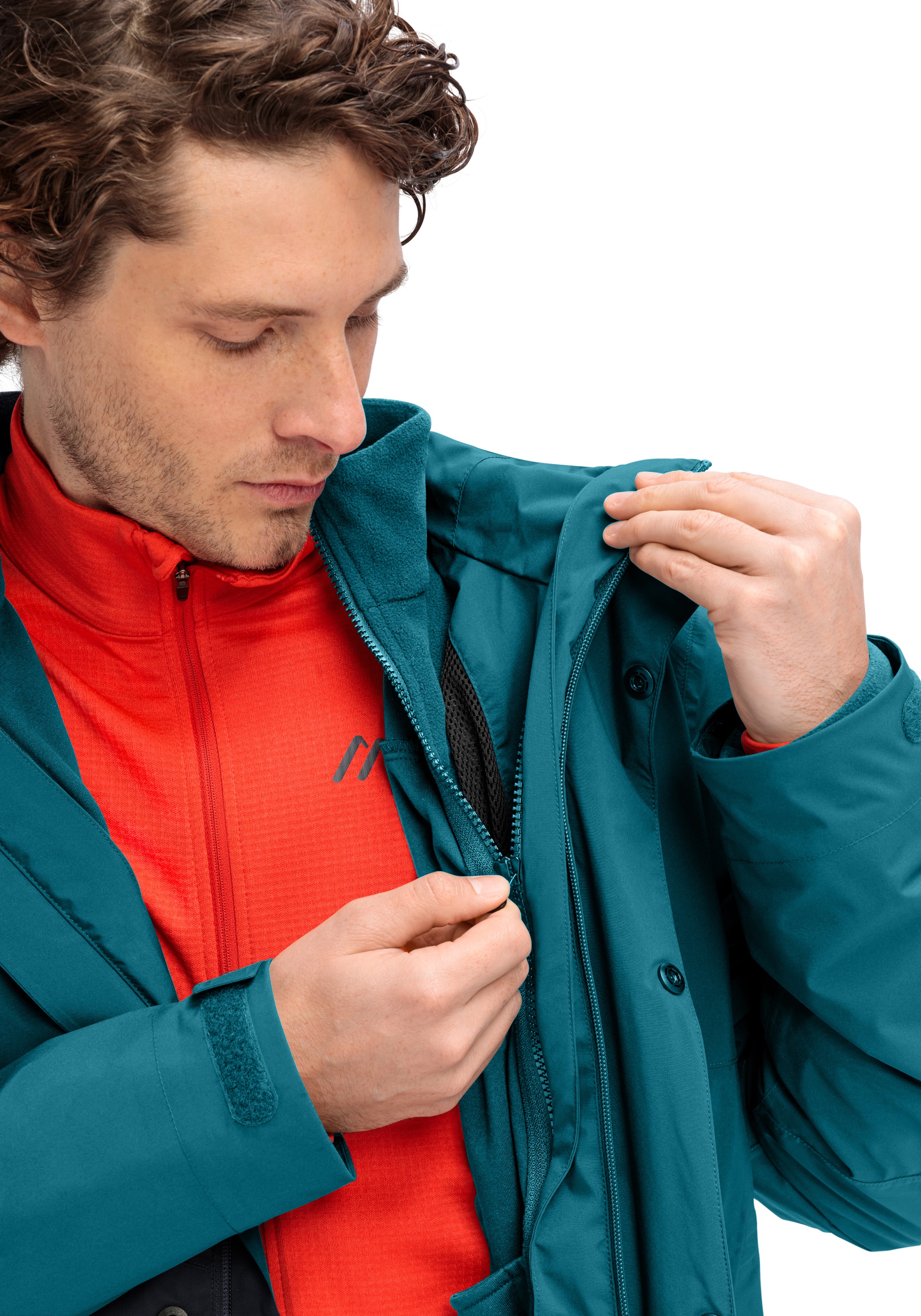 Maier Sports »Metor 3in1 M« warme Herren Jacke mit Kapuze, Winterjacke wasserdicht atmungsaktiv