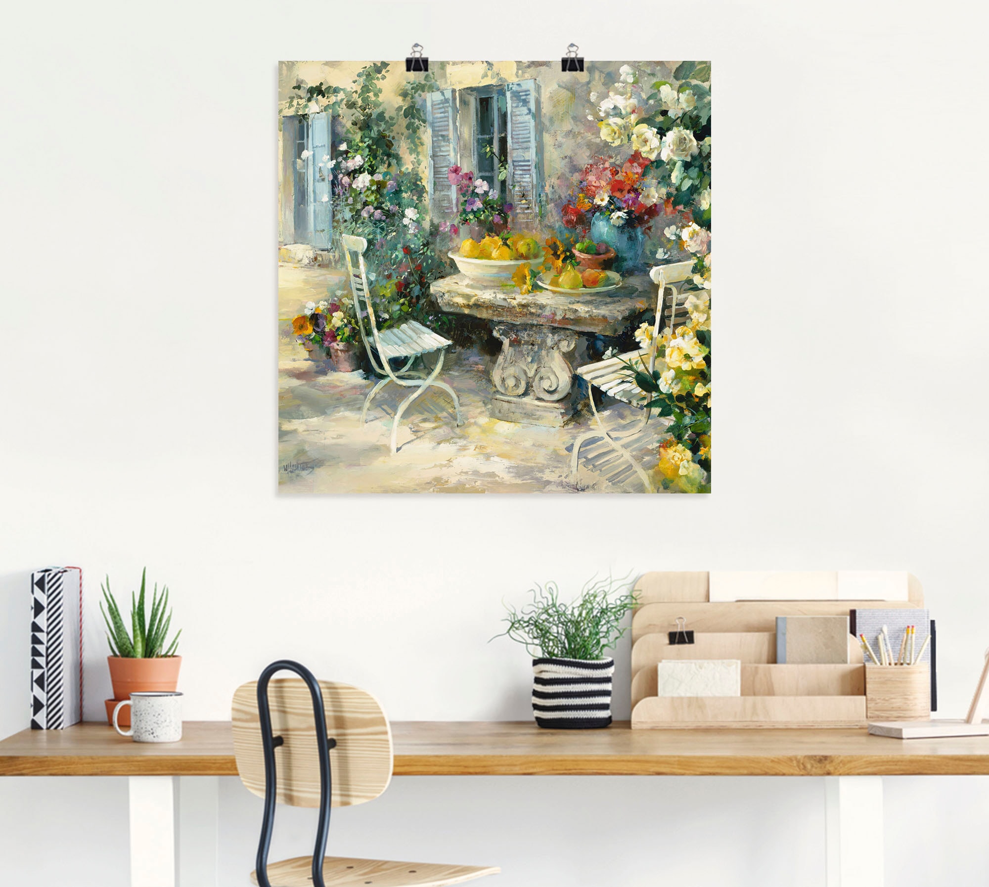 Artland Wandbild »Idyllischer Garten«, Garten, (1 St.), als Leinwandbild, Poster, Wandaufkleber in verschied. Größen
