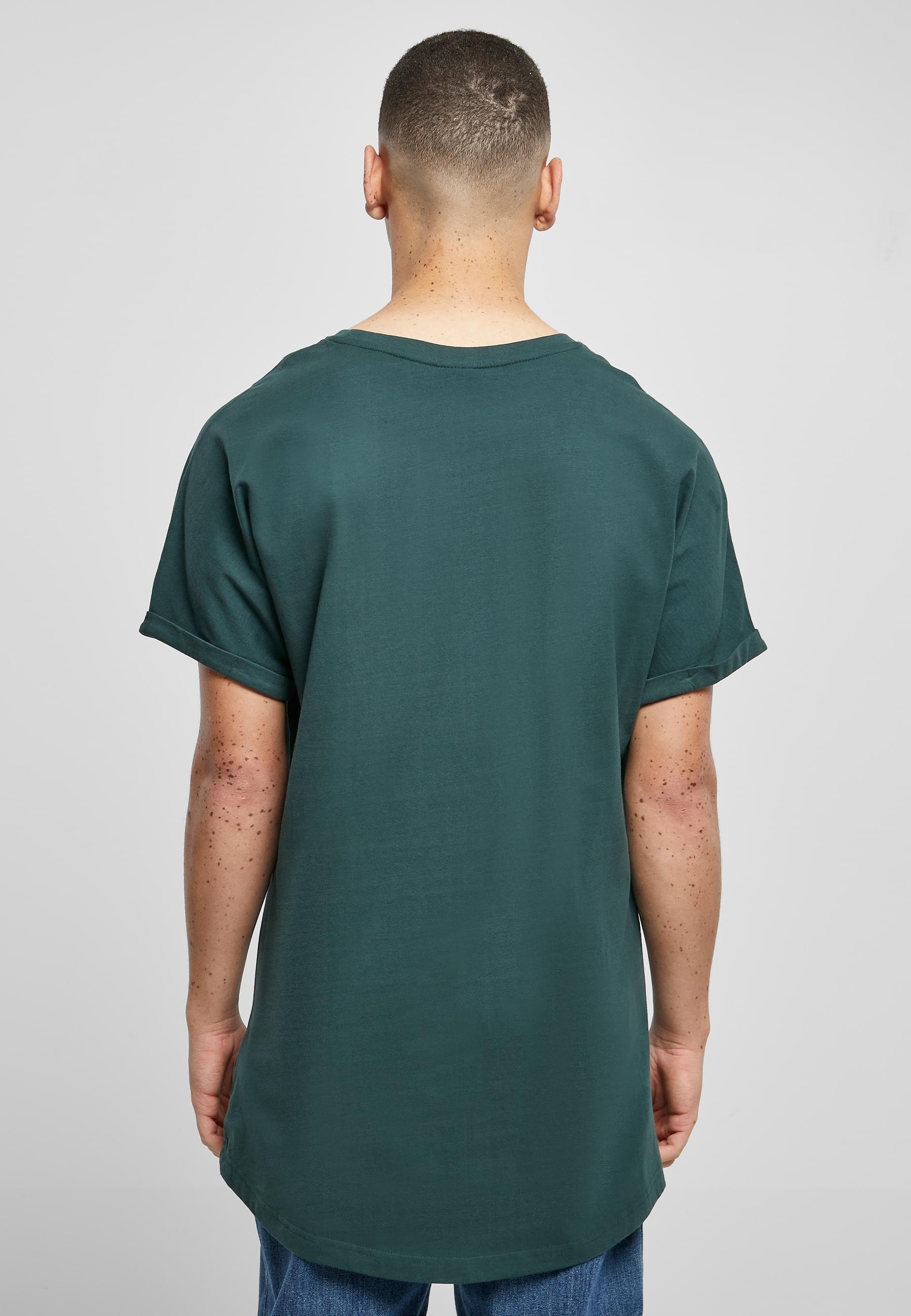 URBAN CLASSICS T-Shirt »Urban Classics Herren Long Shaped Turnup Tee«, (1 tlg.)