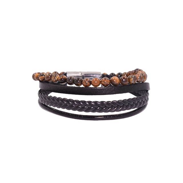 Firetti Lederarmband »Schmuck Geschenk, Edelstein mehrreihig«, Made in  Germany - mit Tigerauge ▷ für | BAUR